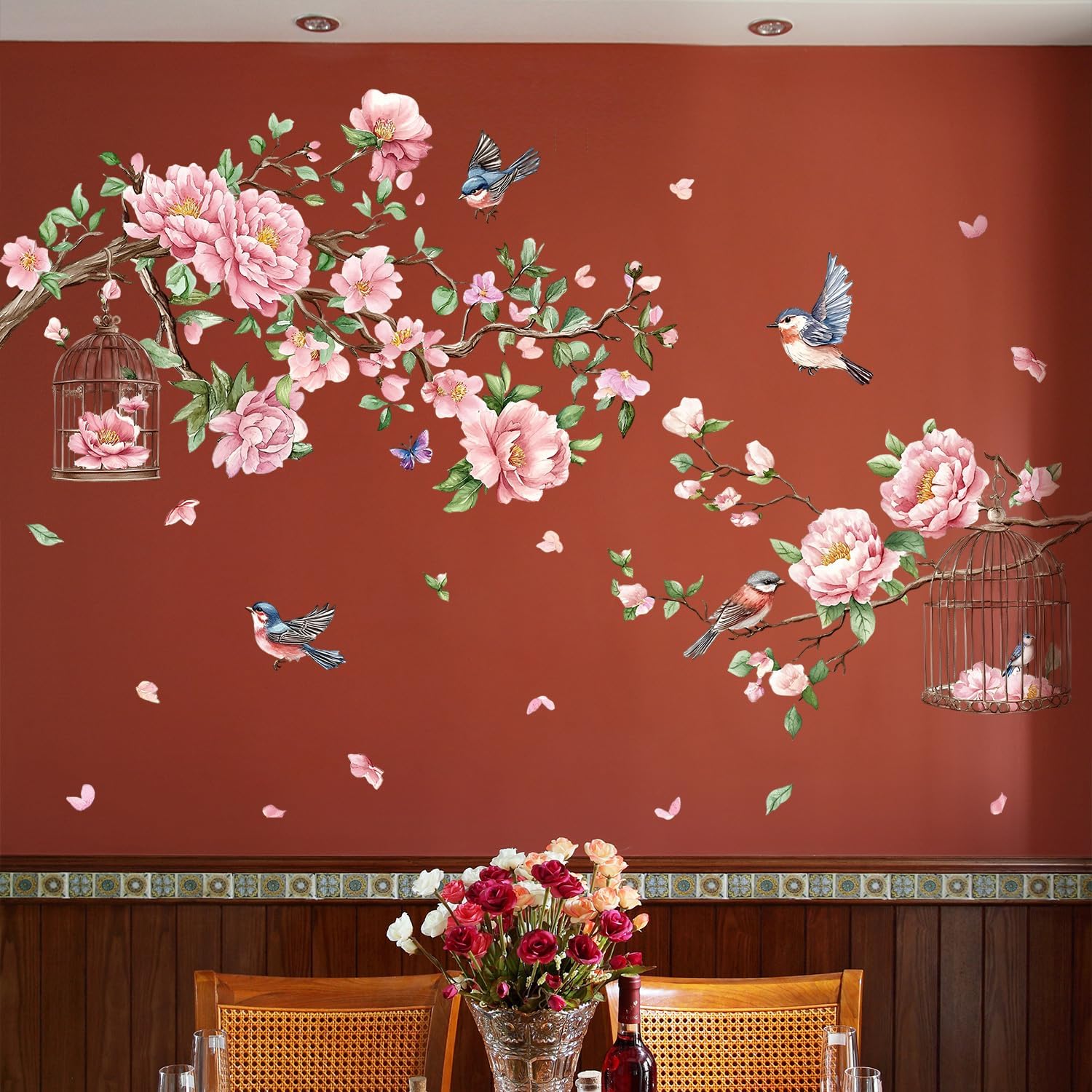 Removable Large Flowers / Tree Branches Wall Stickers