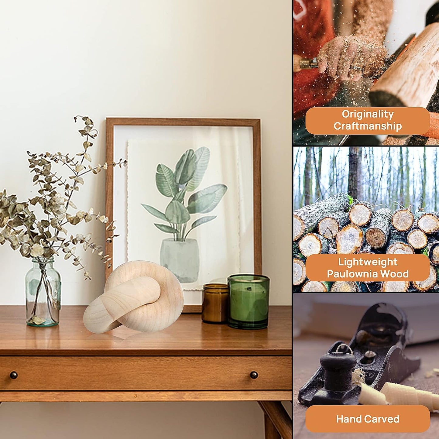 Wood Chain Decor / Natural