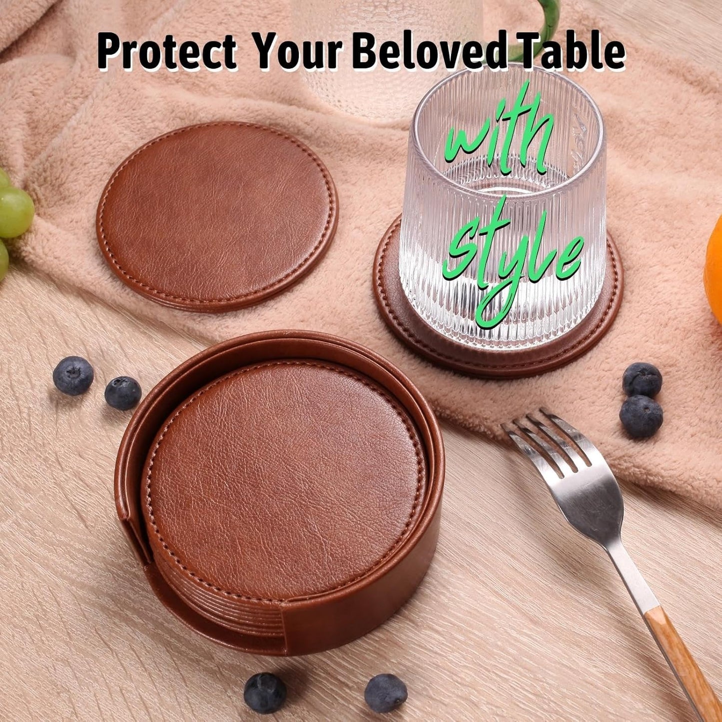 Holder / Elegant Home Decor & / Brown / Set of 6
