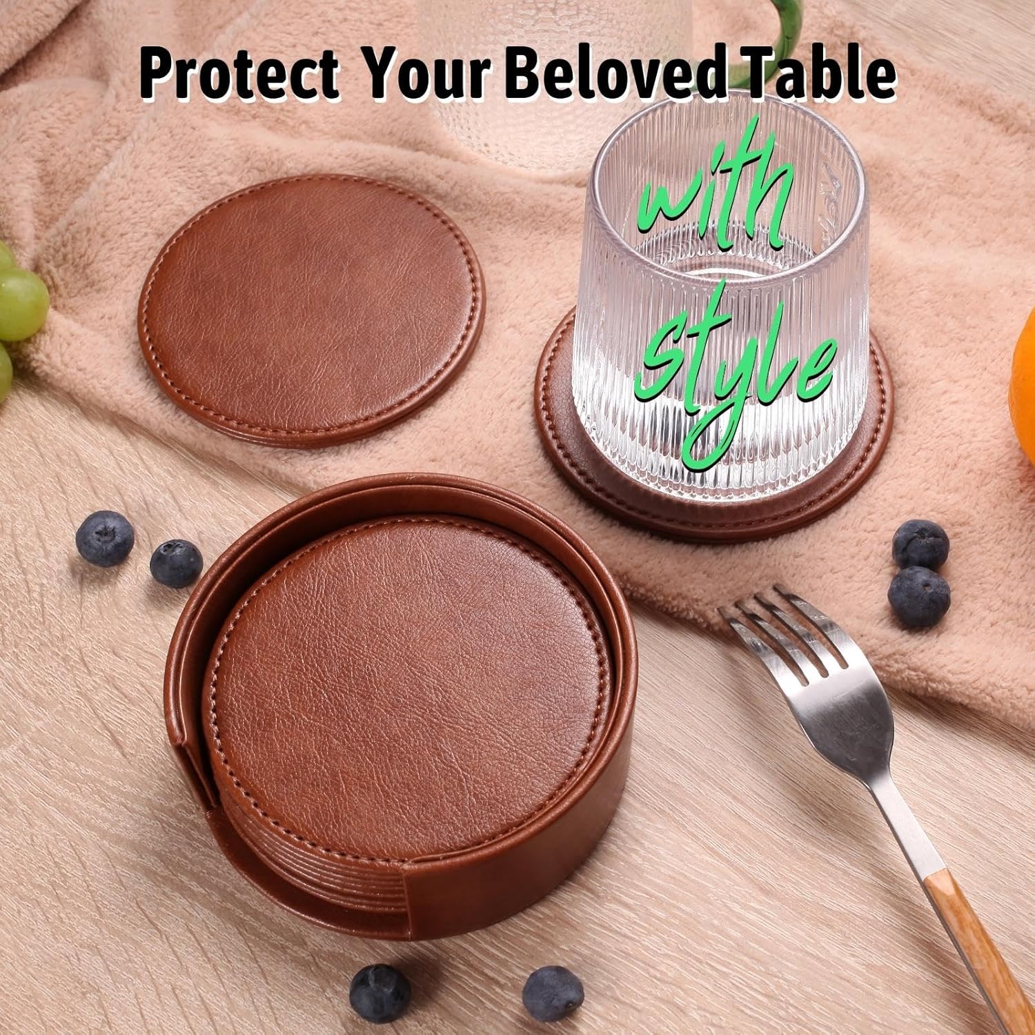 Holder / Elegant Home Decor & / Brown / Set of 6
