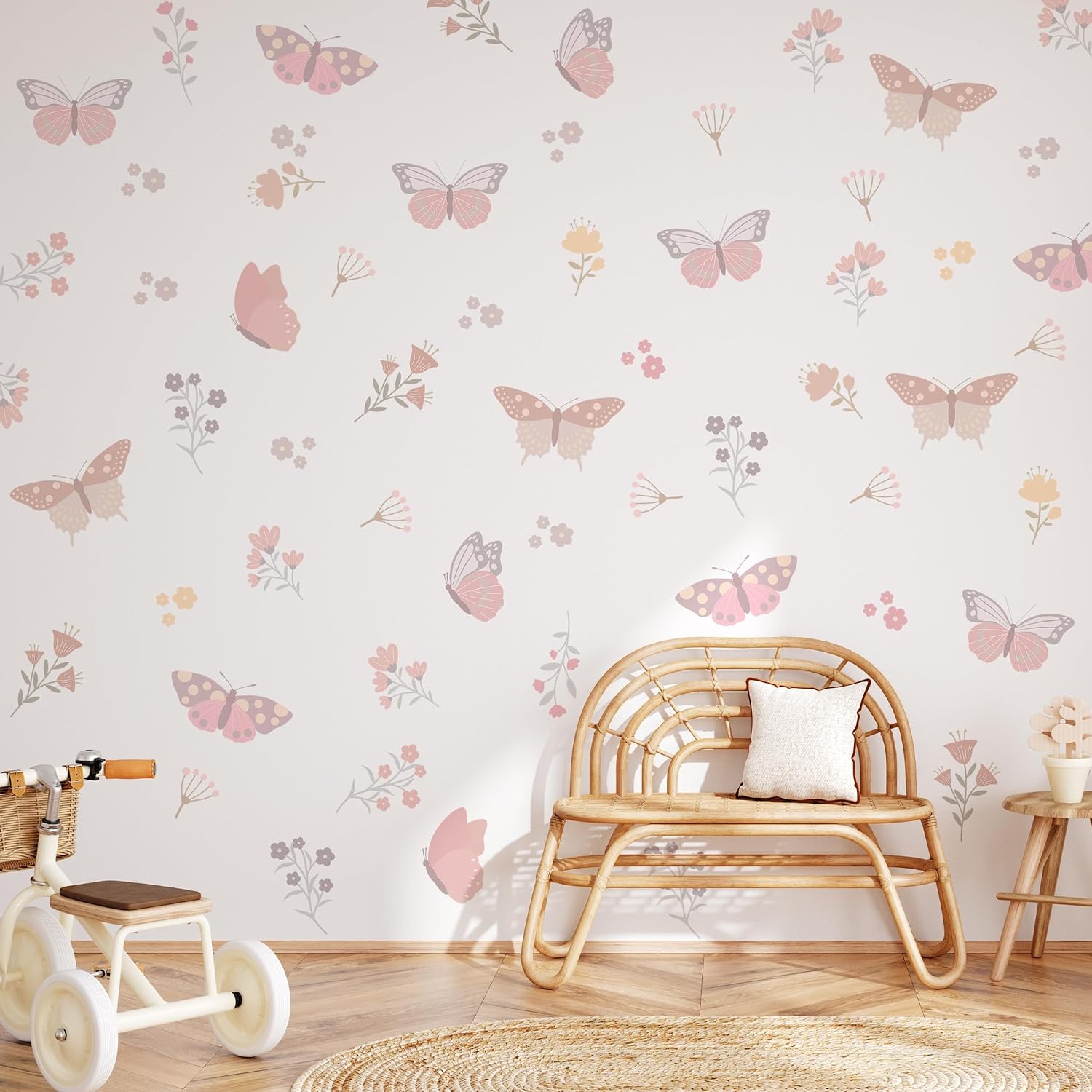 Butterfly Flower Wall Decals