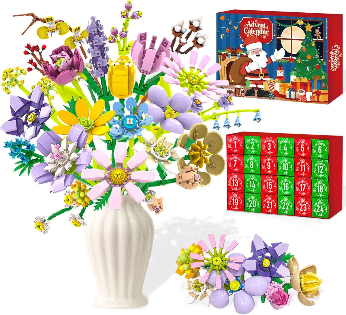 Soul & Lane - Empty Advent Calendar Boxes to Fill, 12 Days of Christmas