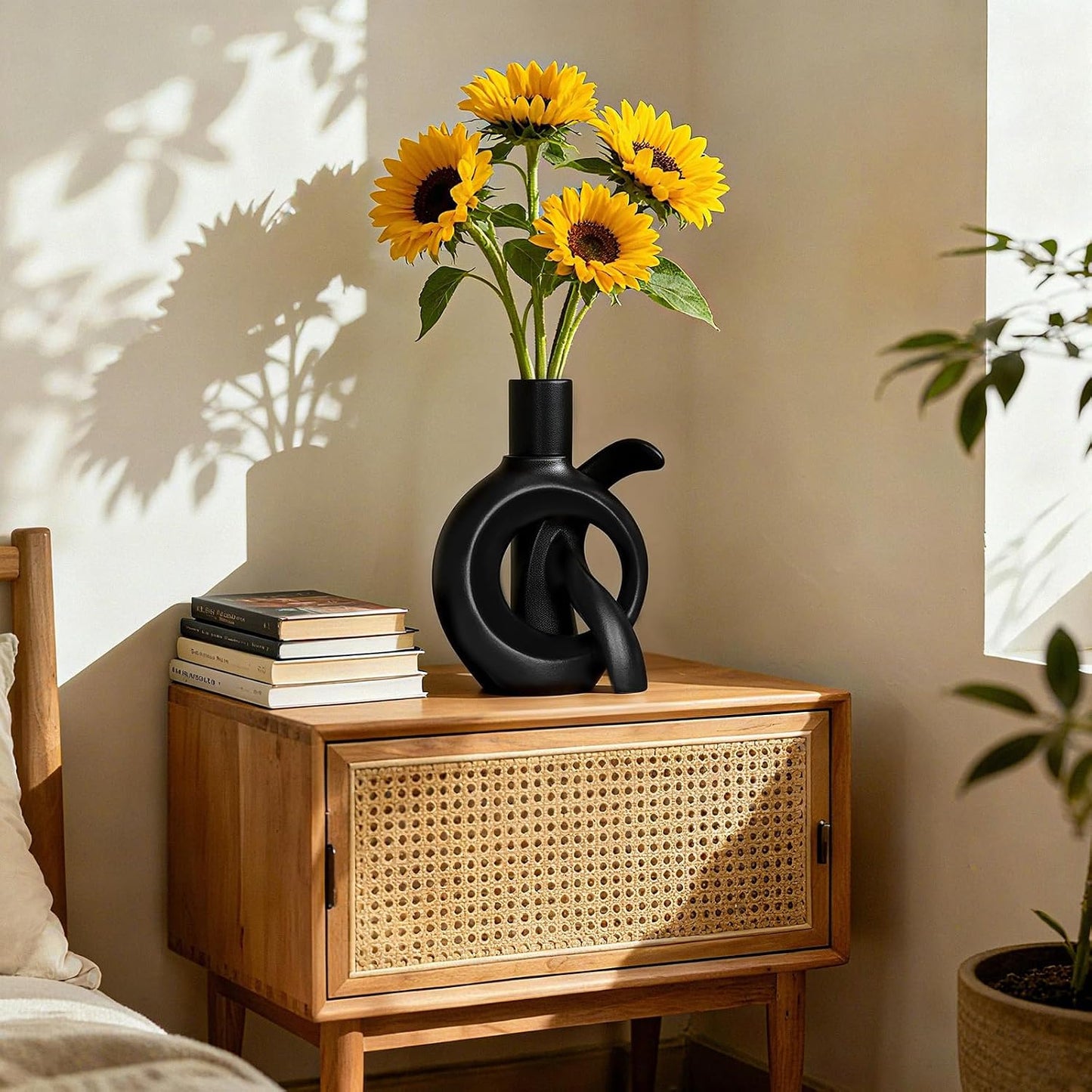 Assemble OK Ceramic Vase / Black / Set of 2