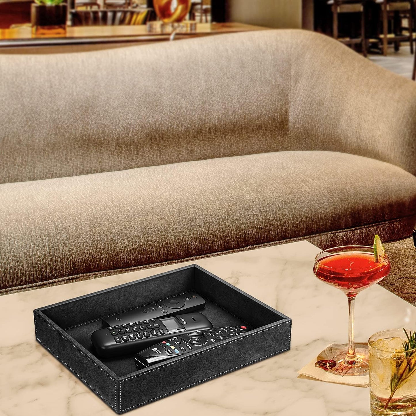 Valet Tray Desk Organizer / *black
