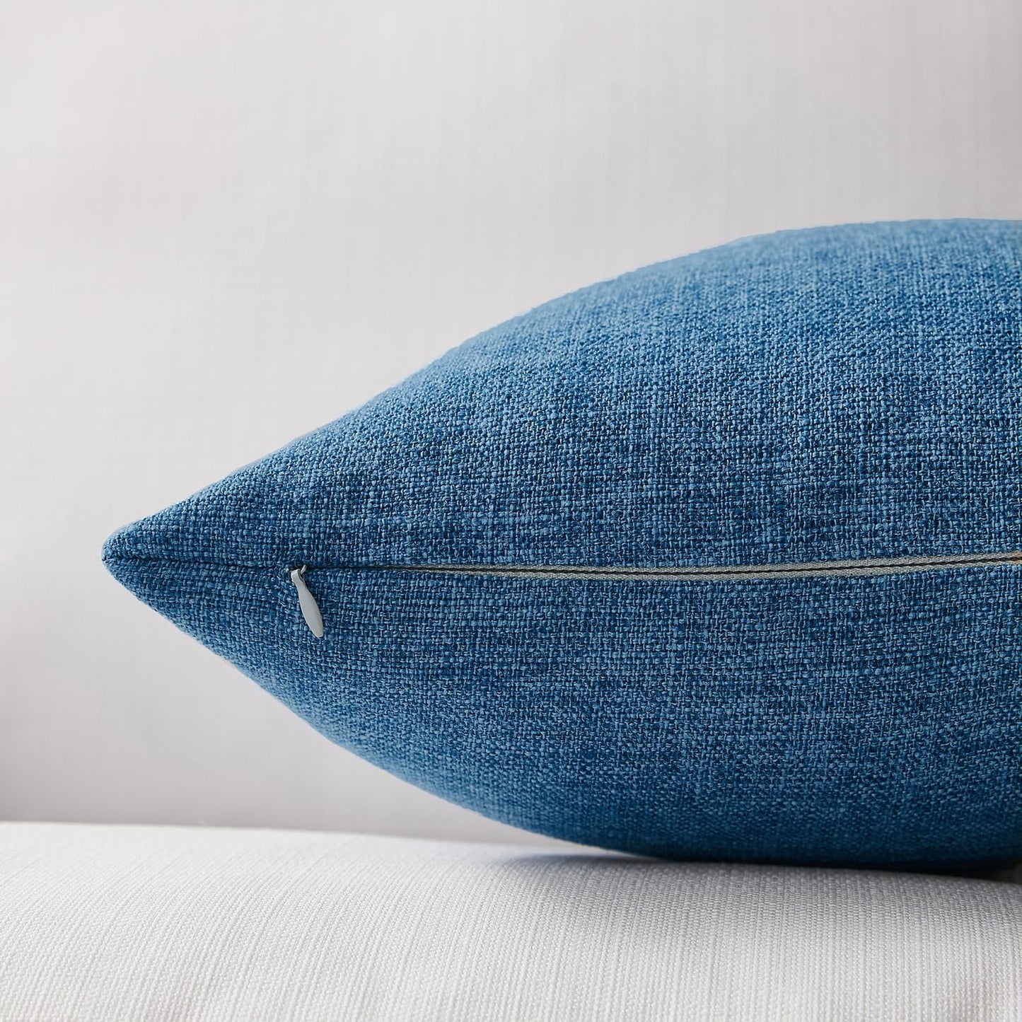 Pillow Covers Farmhouse Boho Decorative Throw Pillow Covers Linen / Blue / 22 x 22 / Set of 2
