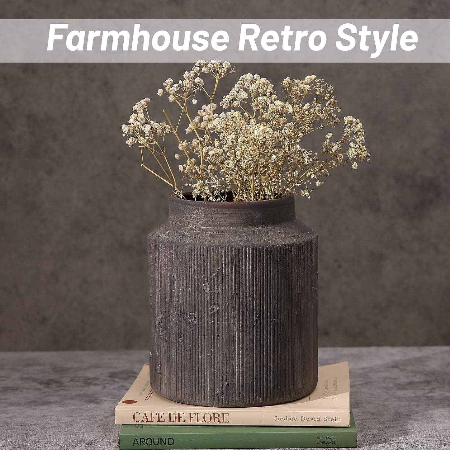 Rustic Vases / Dark Brown / 6.1 x 7