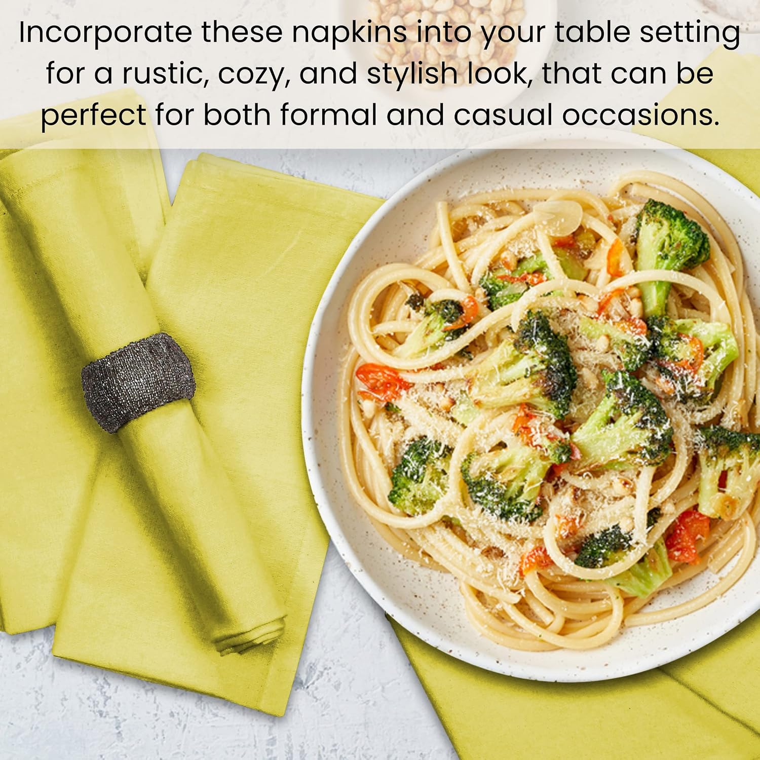 Cloth Dinner Napkins - Perfect Everyday Use Table Napkins - Soft Durable Washable - Ideal for Party Wedding Christmas