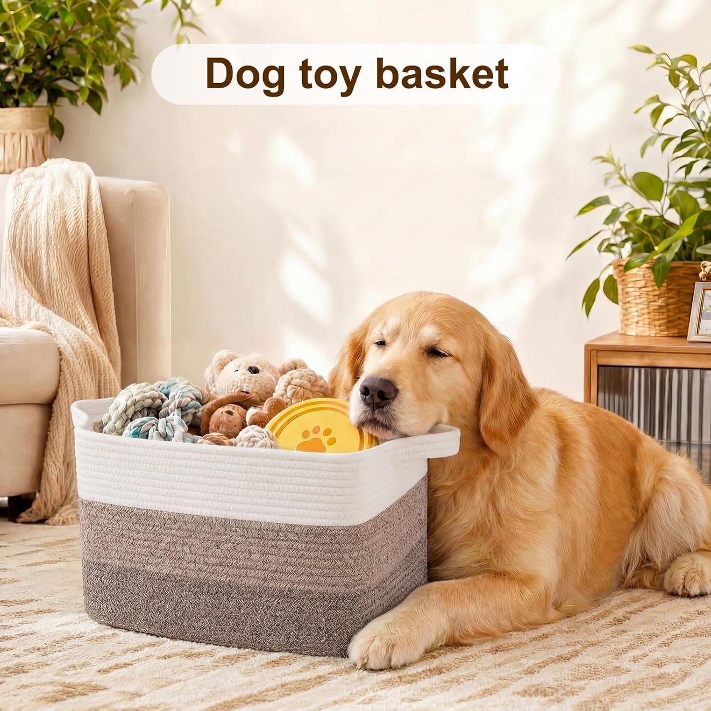 Woven Baskets for Storage / Gradient Yellow / 13 x 9.9 x 8.7 / Set of 3