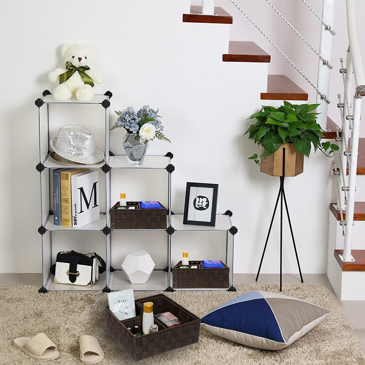 Woven Storage Baskets for Organizing / Brown