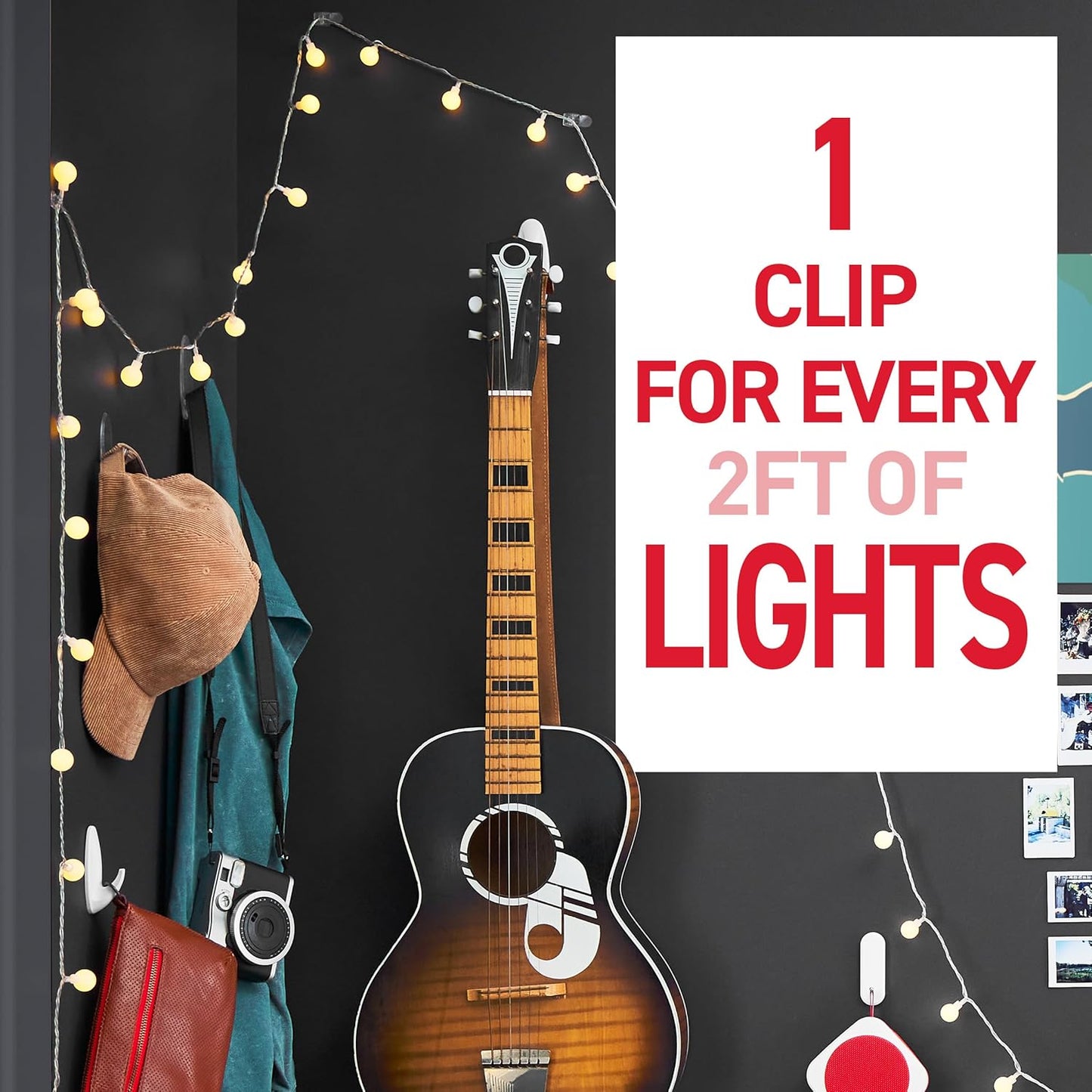 Indoor Mini Light Clips Value Pack / 45 Clips / Clear