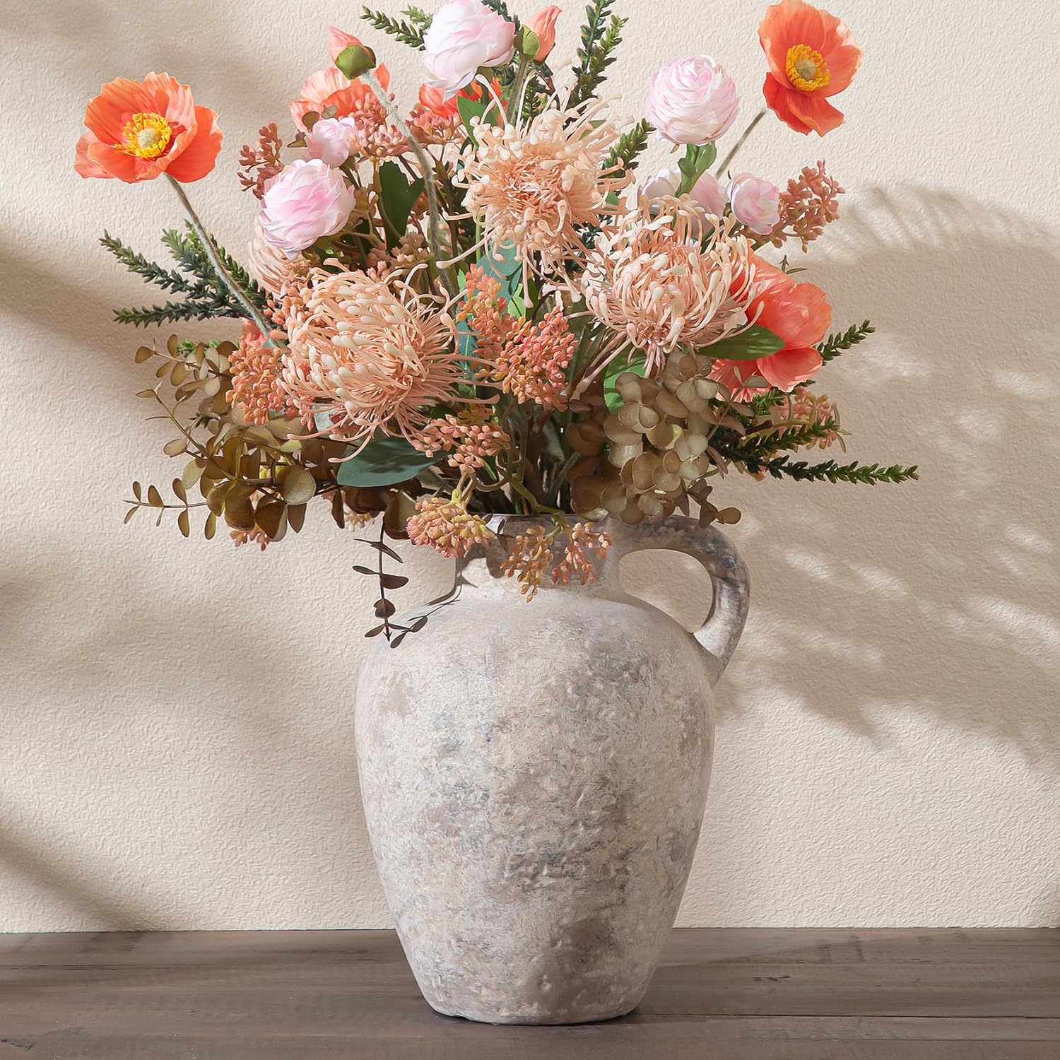 8.85" Handmade Ceramic Vase / Farmhouse-8.85in-3