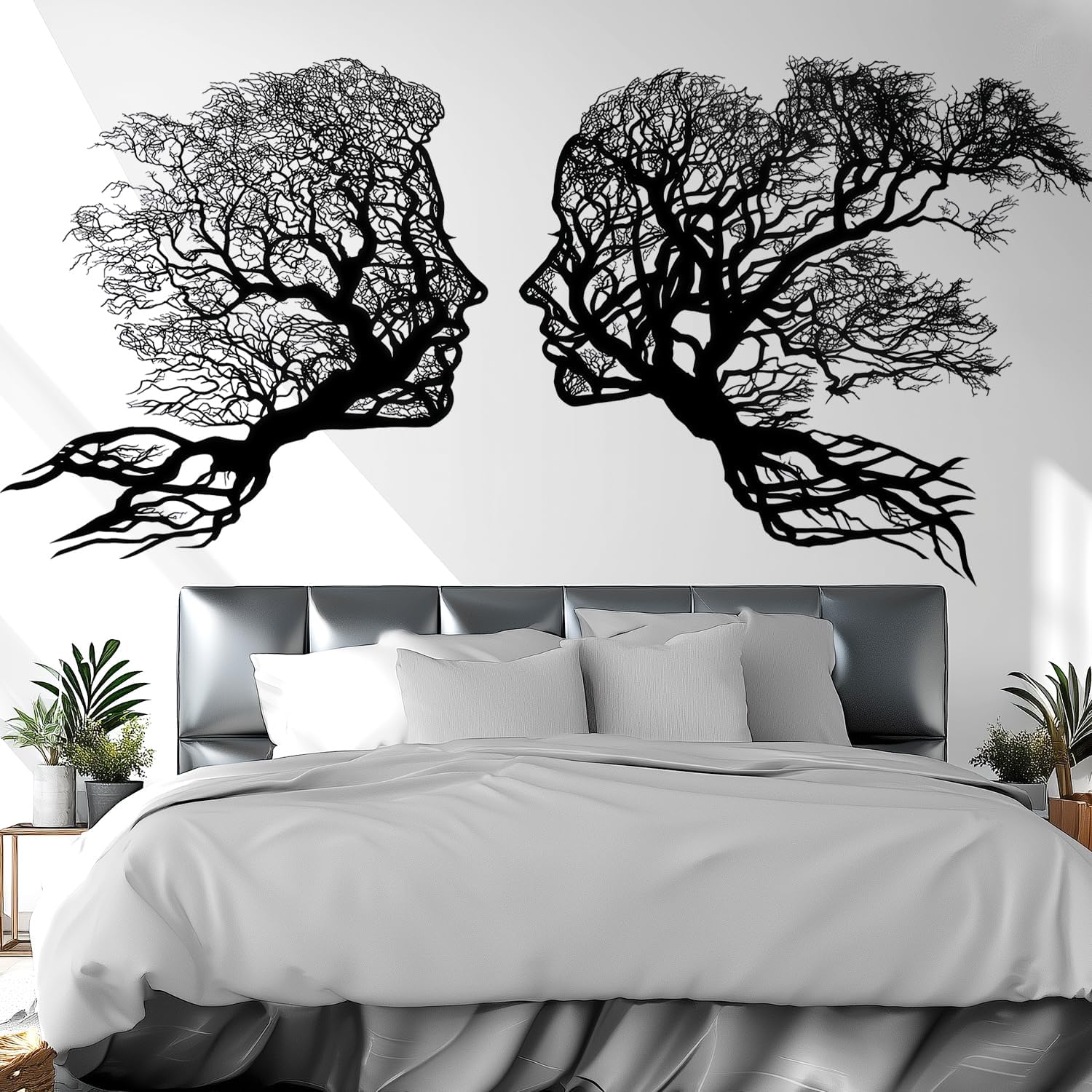 Man Woman Face Wall Stickers / Tree