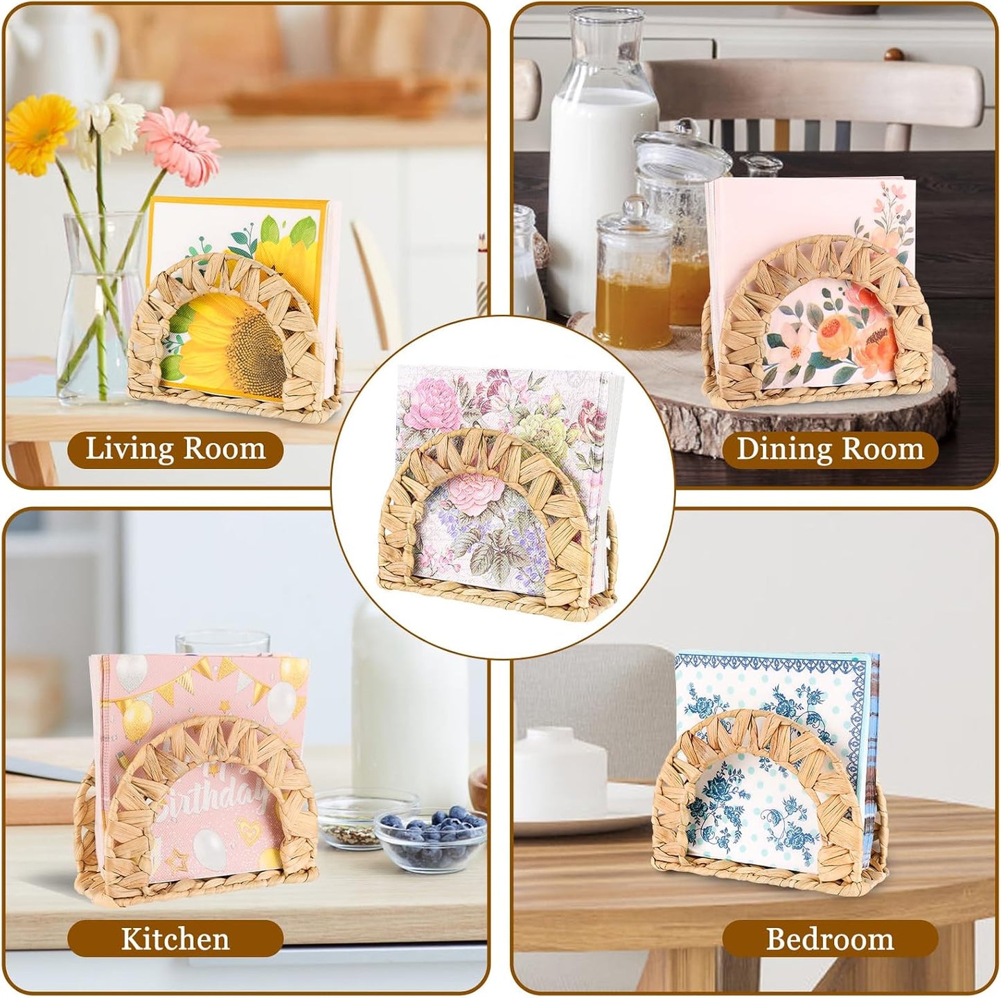 Rattan Napkin Holder / Set of 2