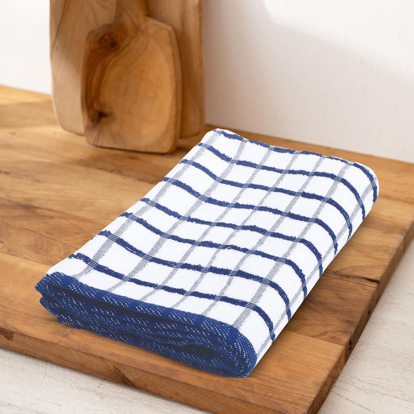 Urban Villa Kitchen Towels Cotton Dish Towels 20”x30” (Set of 3) Black Wht