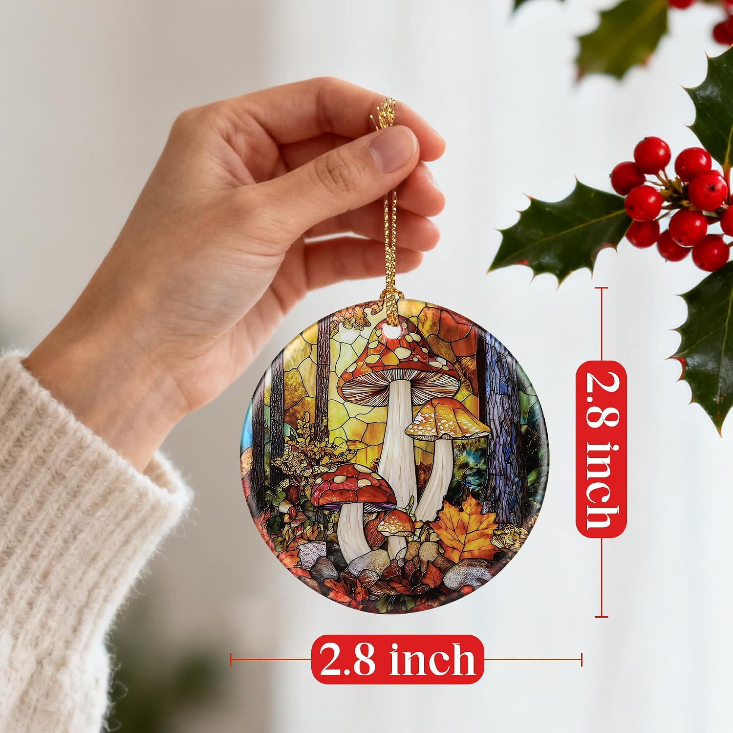 Christmas Tree Decor / Mushroom