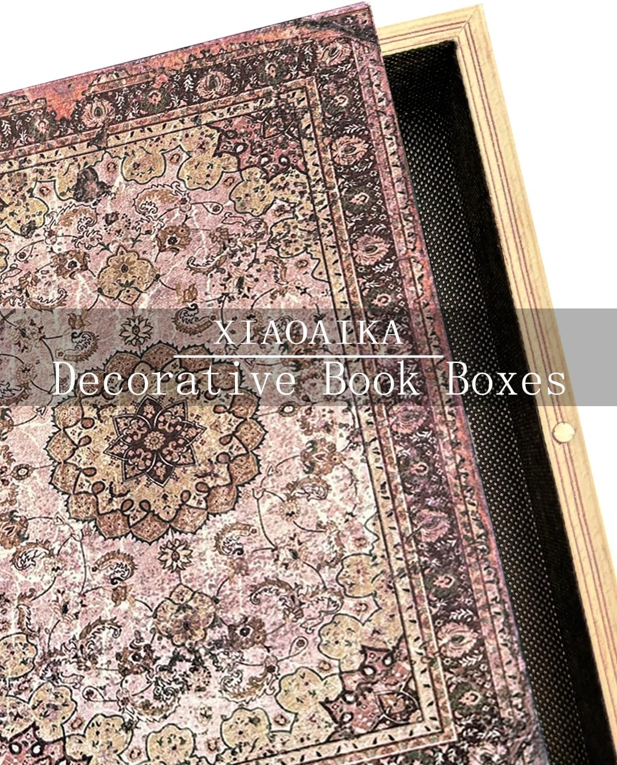 Vintage Faux Book Boxes / 1 x Persian Rug