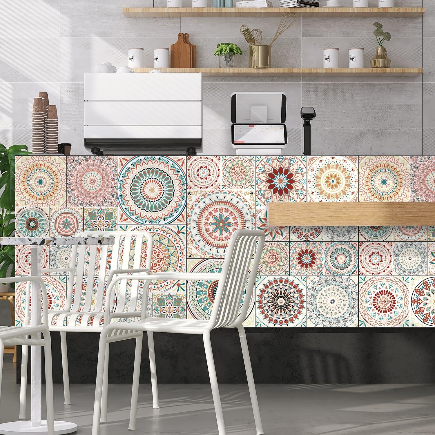 Vinyl DIY Wall Stickers Stick / Diy Mandala Floral / Set of 28
