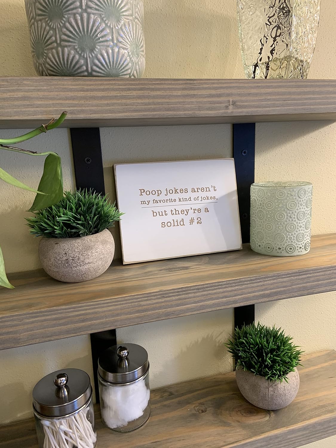 Small Fake Plants / Green / Set of 2