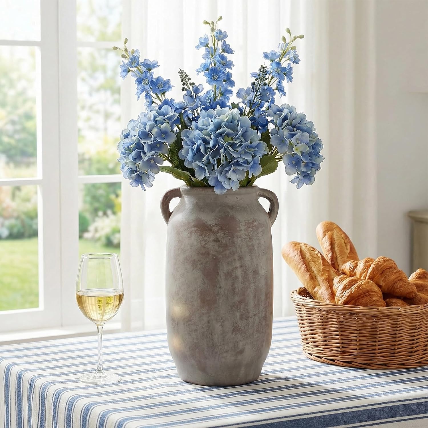 Tall Ceramic Flower Vase / 11.5inch