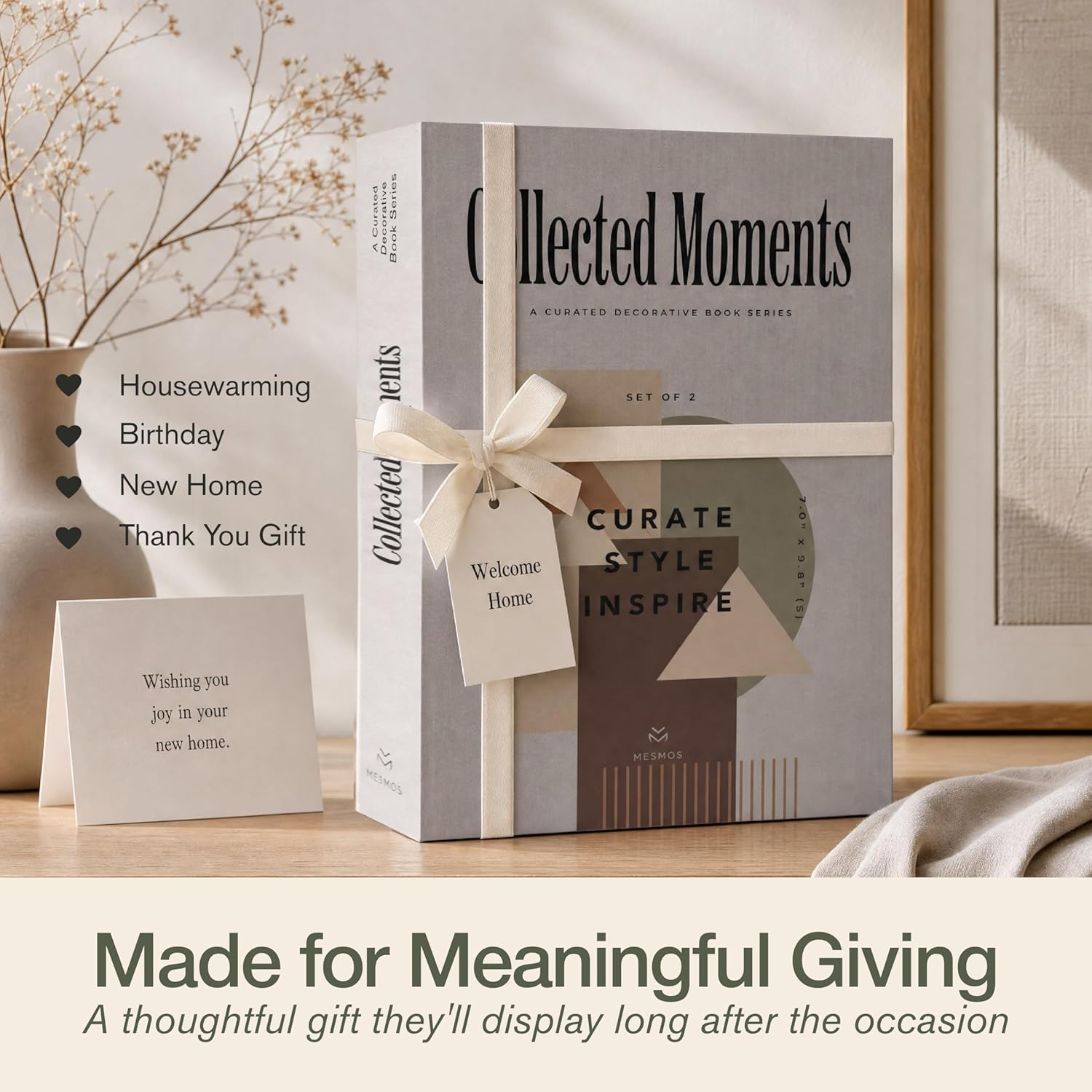 Coffee Table Decor Faux Books for Decoration / Mindfulness & Stillness