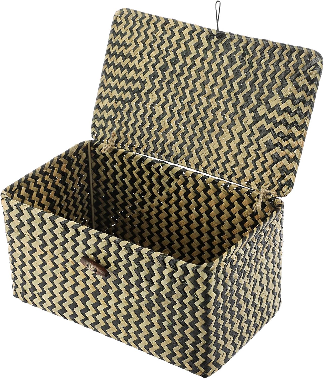 Wicker Shelf Baskets / Medium / Black