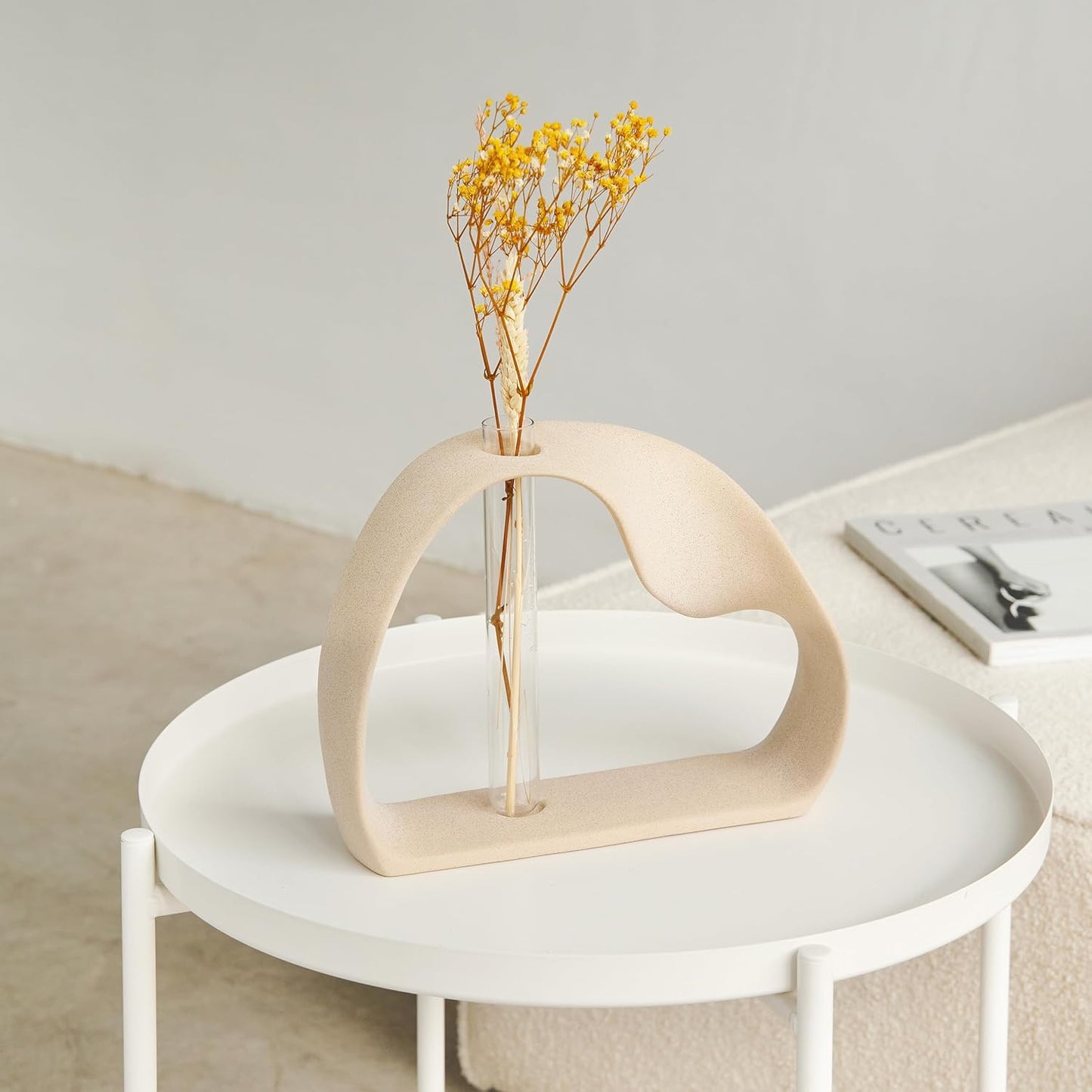 Boho Pampas Grass Vase