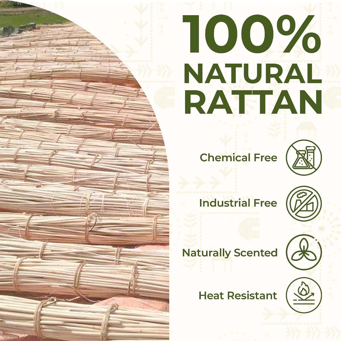 Rattan Serving Trays / Natural Rattan Trays / Set of 3