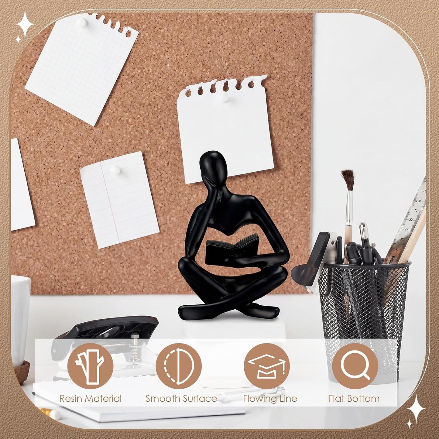 Modern Aesthetic Figurine Decoration / Black