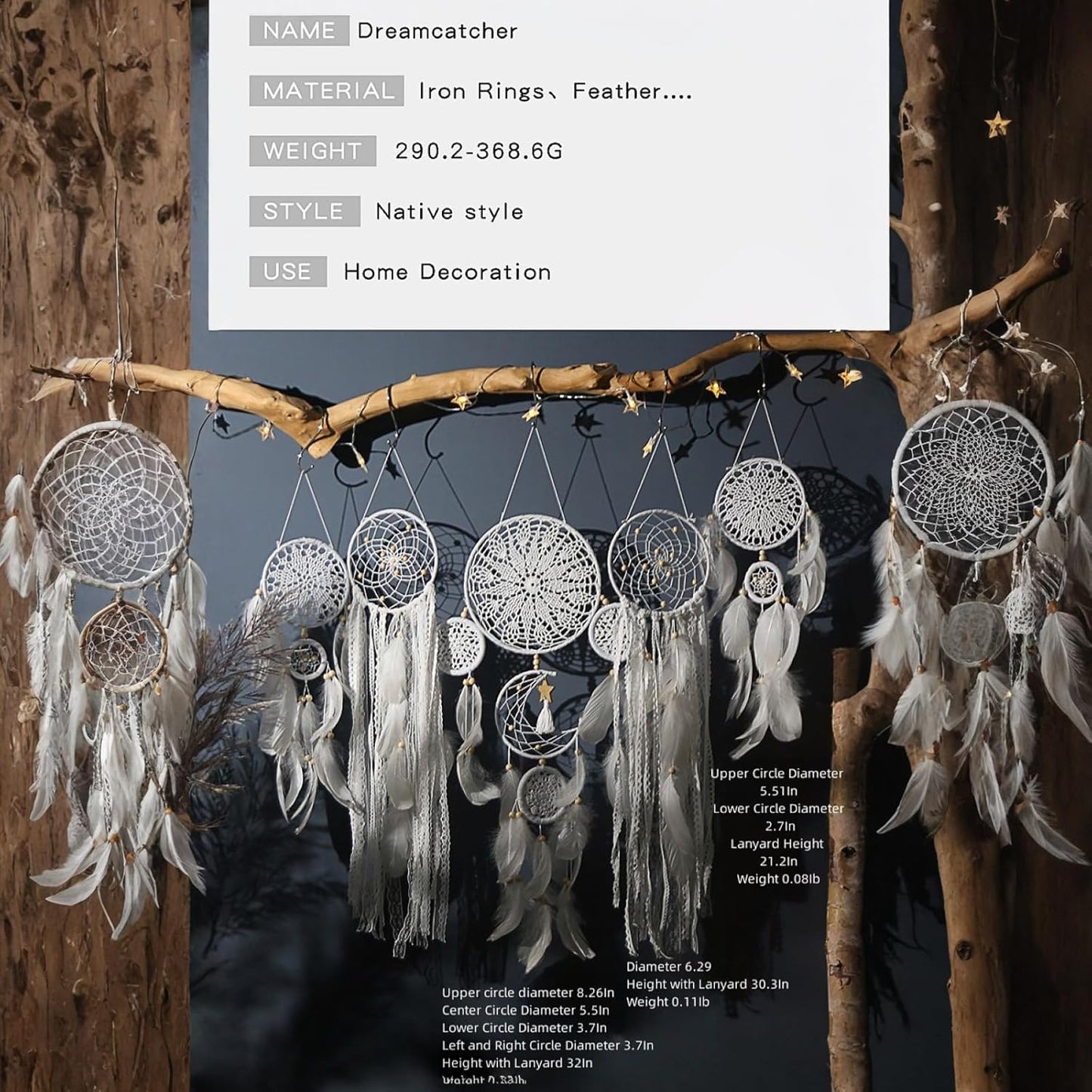 Large Boho Dream Catcher / Camel