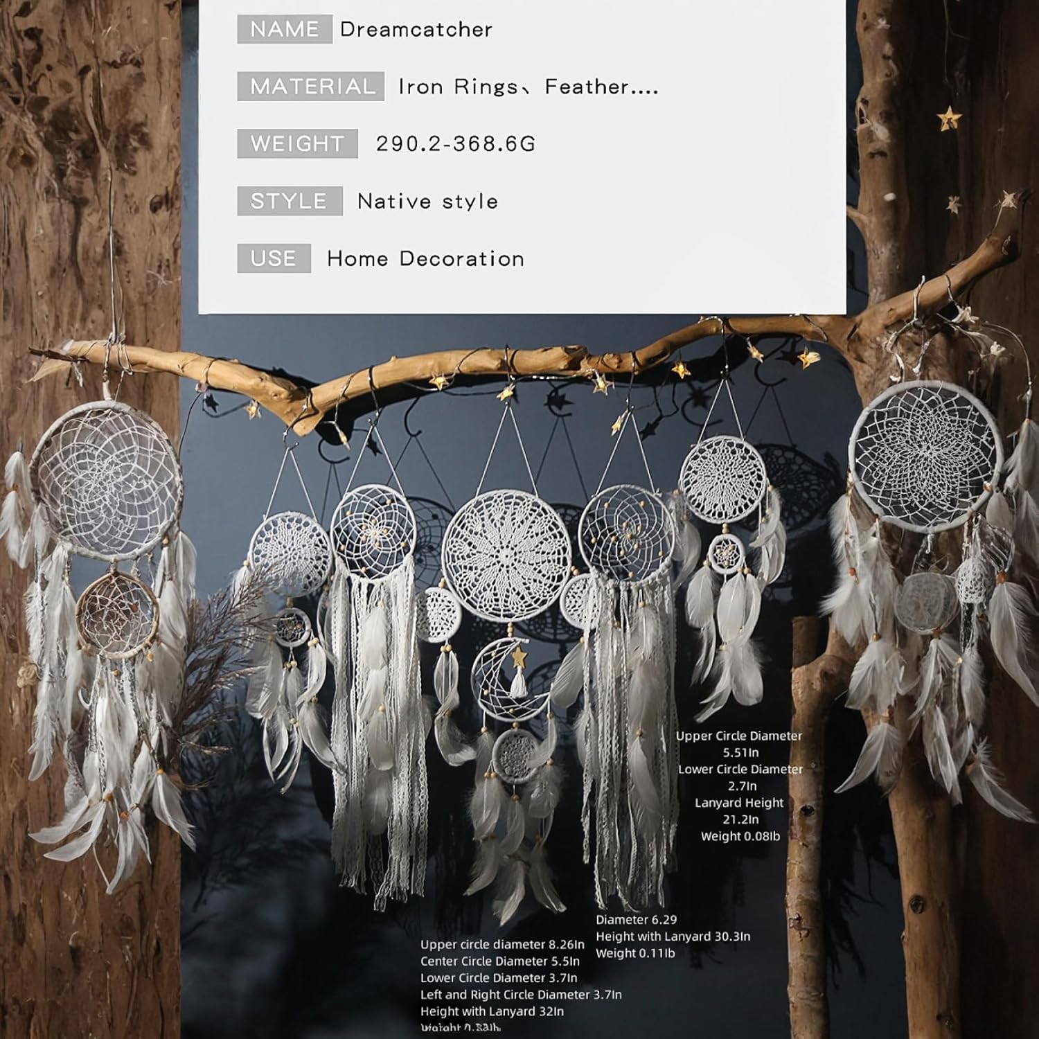 Large Boho Dream Catcher / Camel