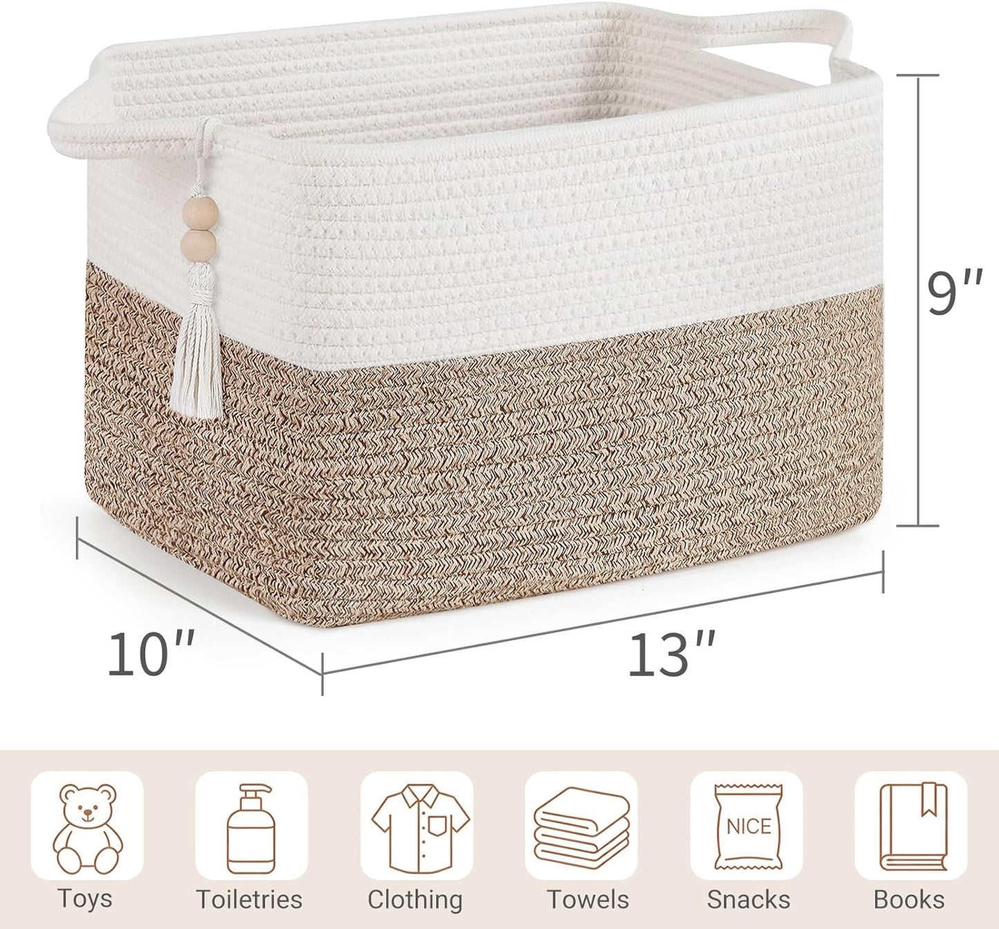 Woven Storage Basket / Books