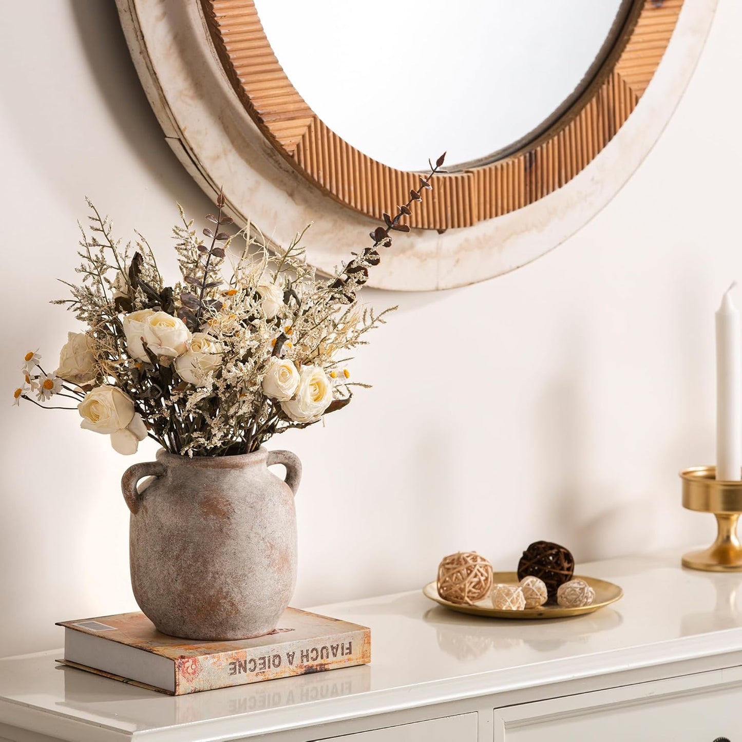 Farmhouse Rustic Table Vases / 6" Retro / 6 Inch