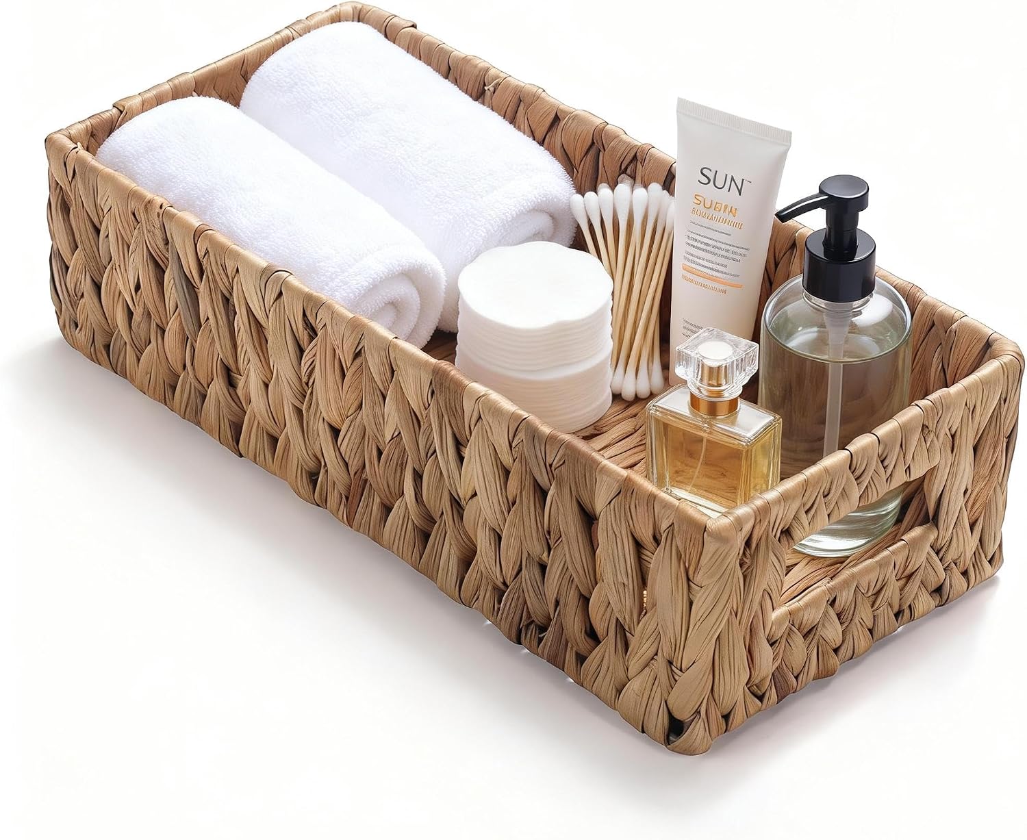 Wicker Toilet Tank Basket
