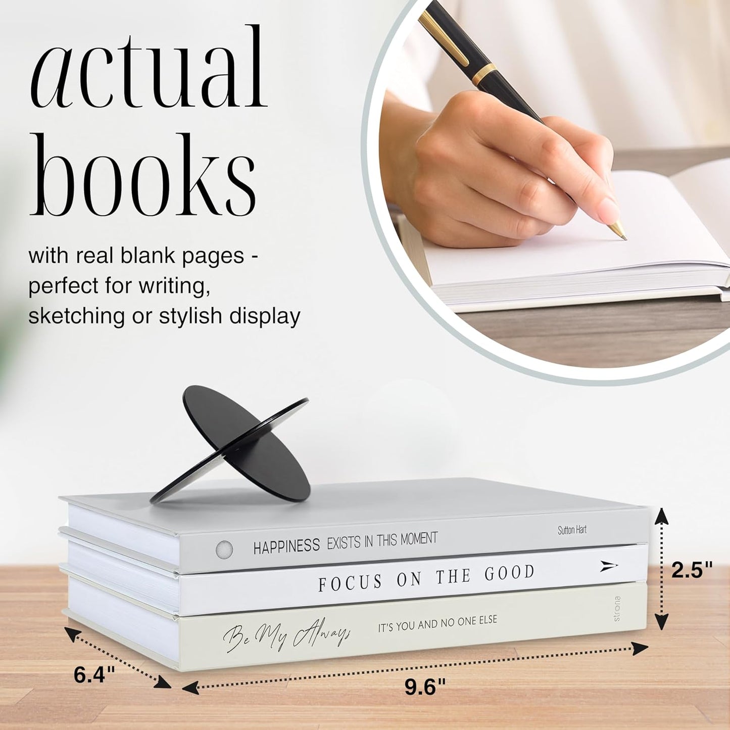 Book Decor Set / 3 Real Decorative Books