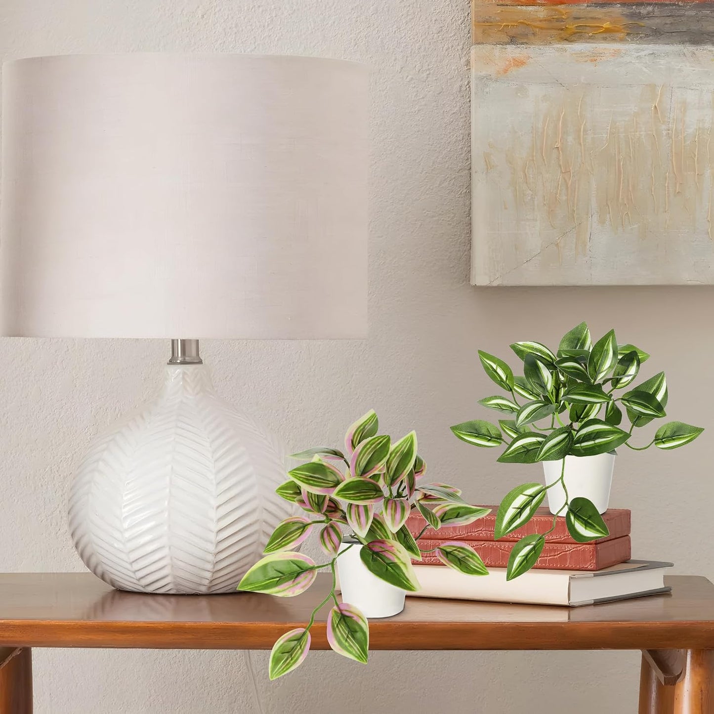 Fake Plants Artificial Plants Indoor Faux Plant / Style 5 / White / Set of 6