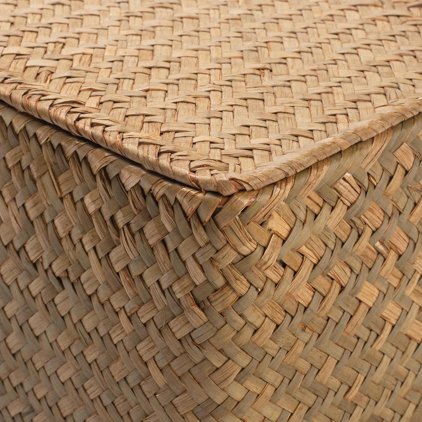 Wicker Basket / Seagrass Storage Basket / Natural