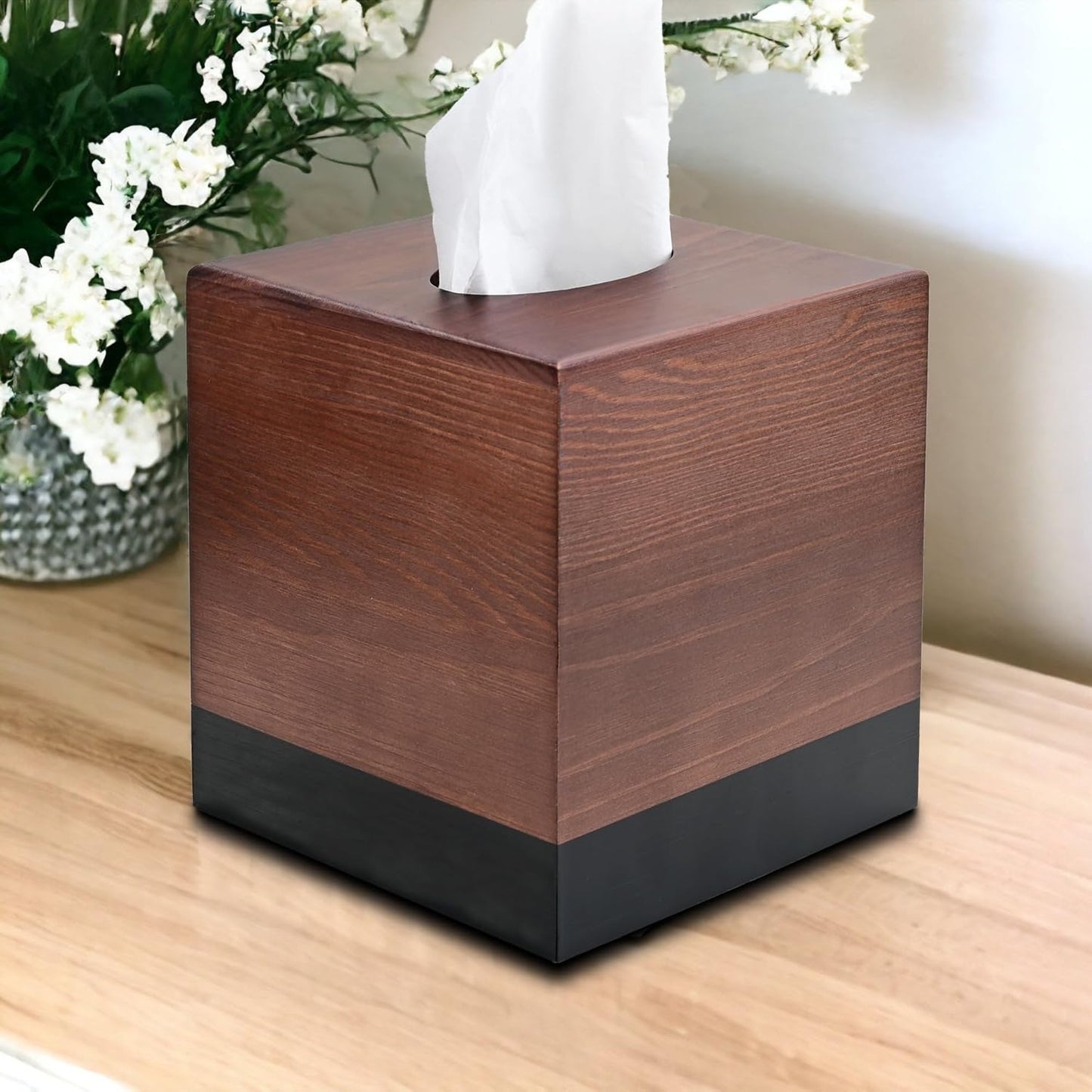 Wooden Tissue Box Holder / Pine Wood
