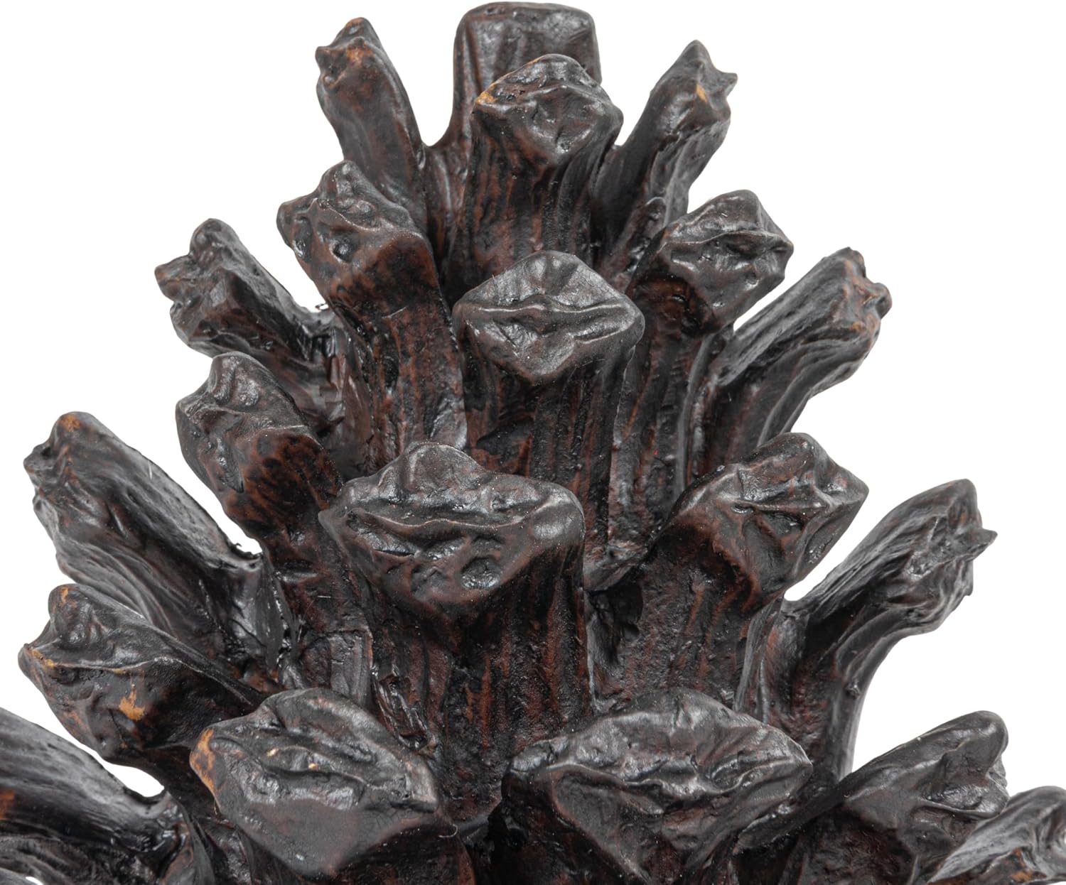 Pinecone Shaped Resin Bookends / Bronze / Set of 2