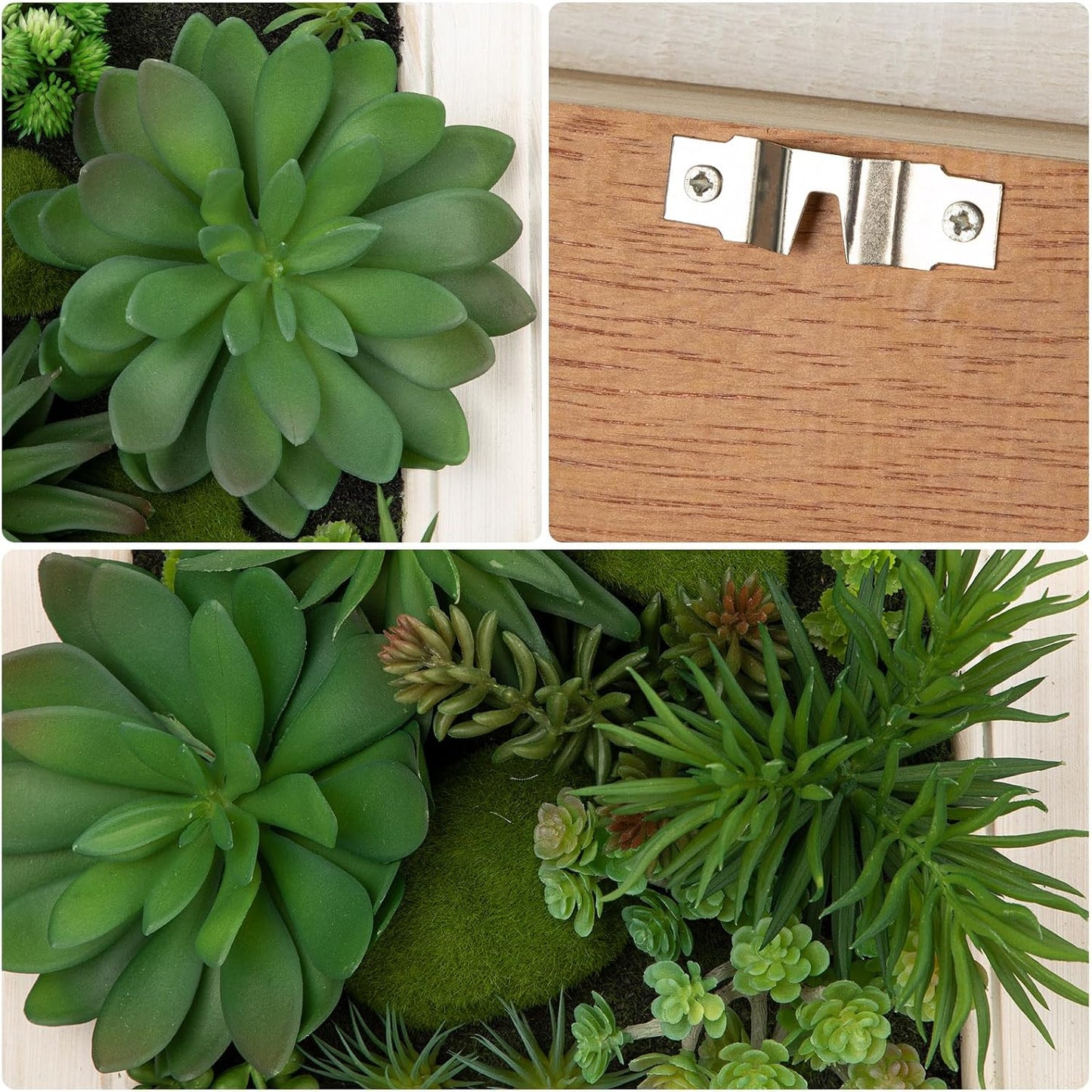 Wooden Planter Fake Hanging / Style 2 / White