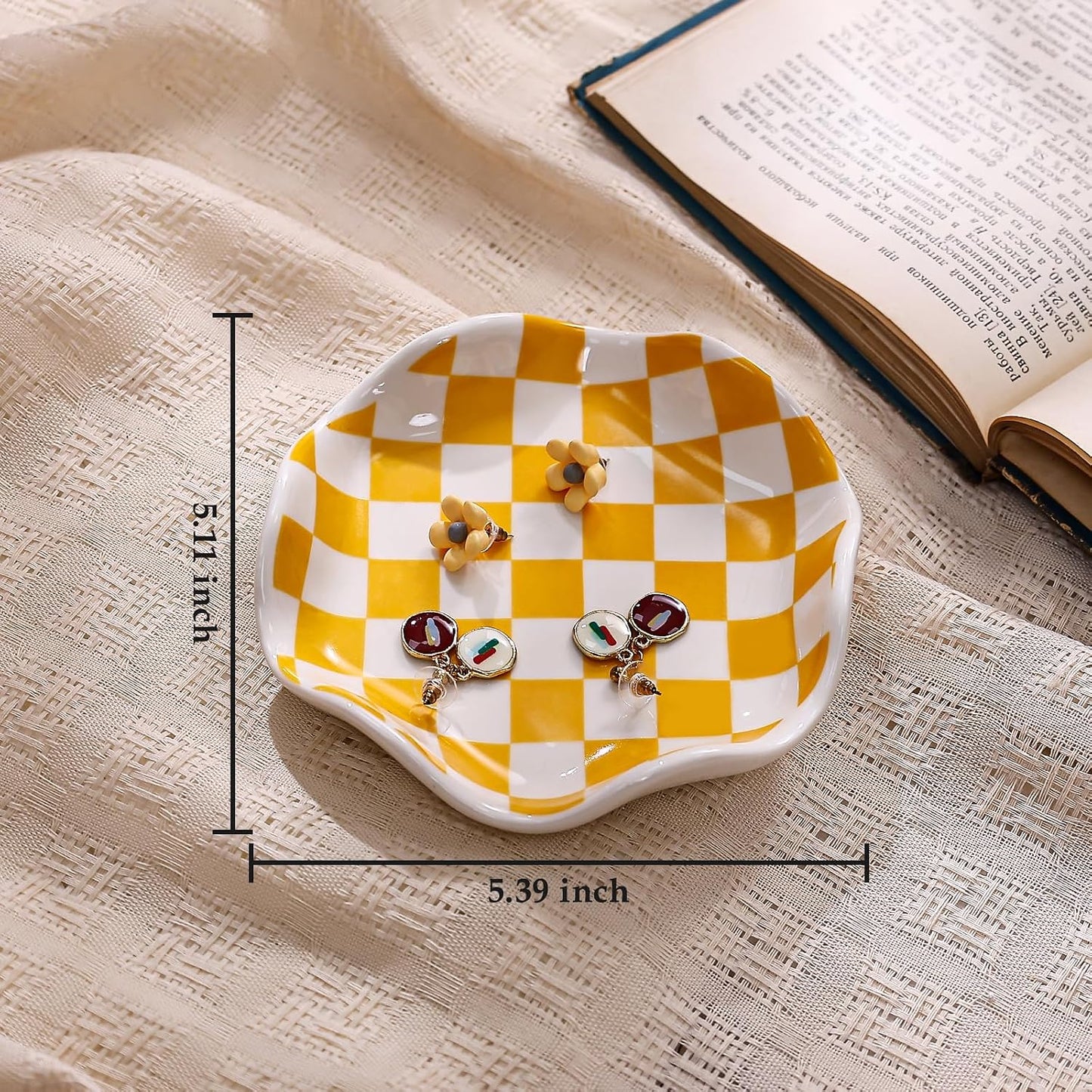 Ceramic Jewelry Tray / Orange