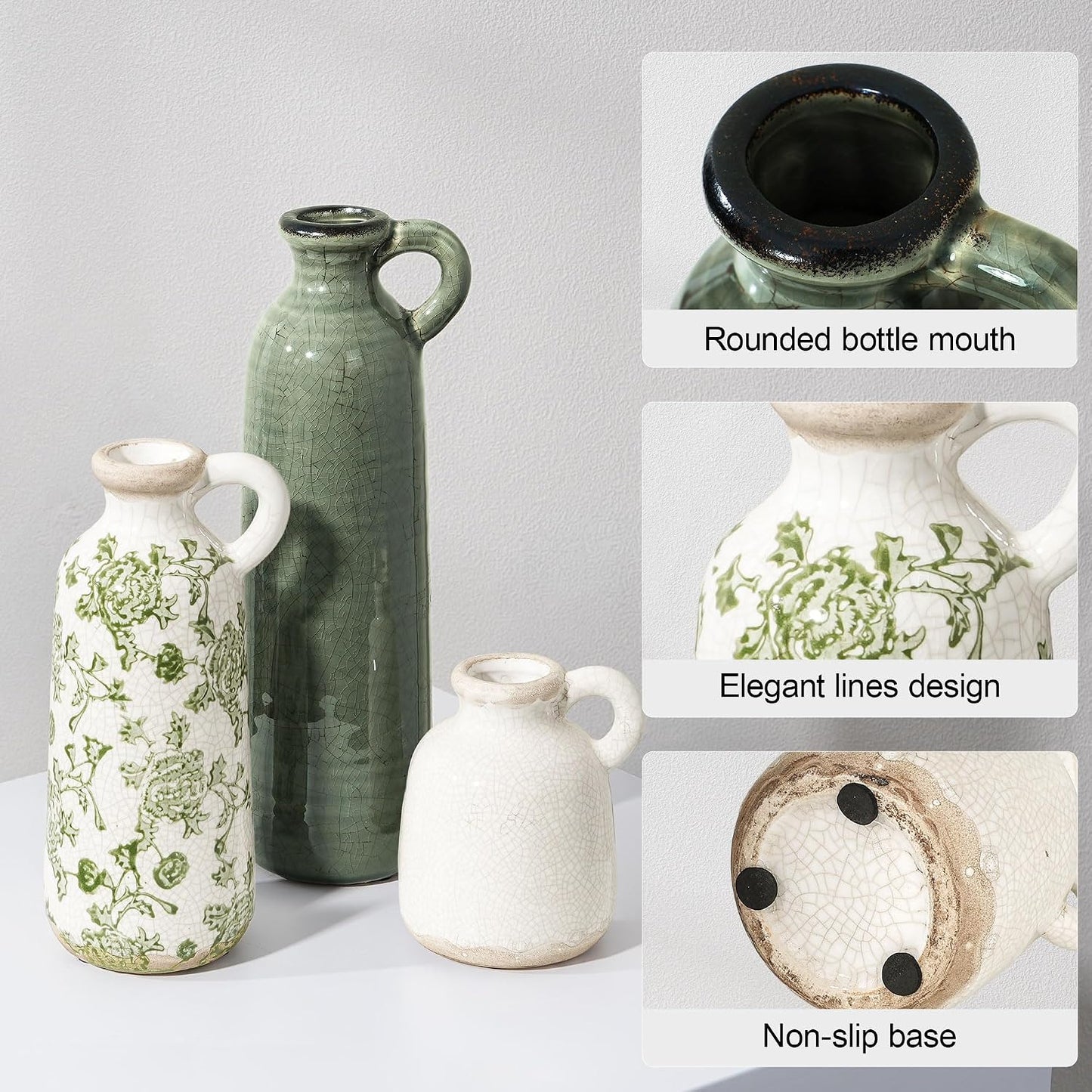 Ceramic Vase Set / Aa / Set of 3