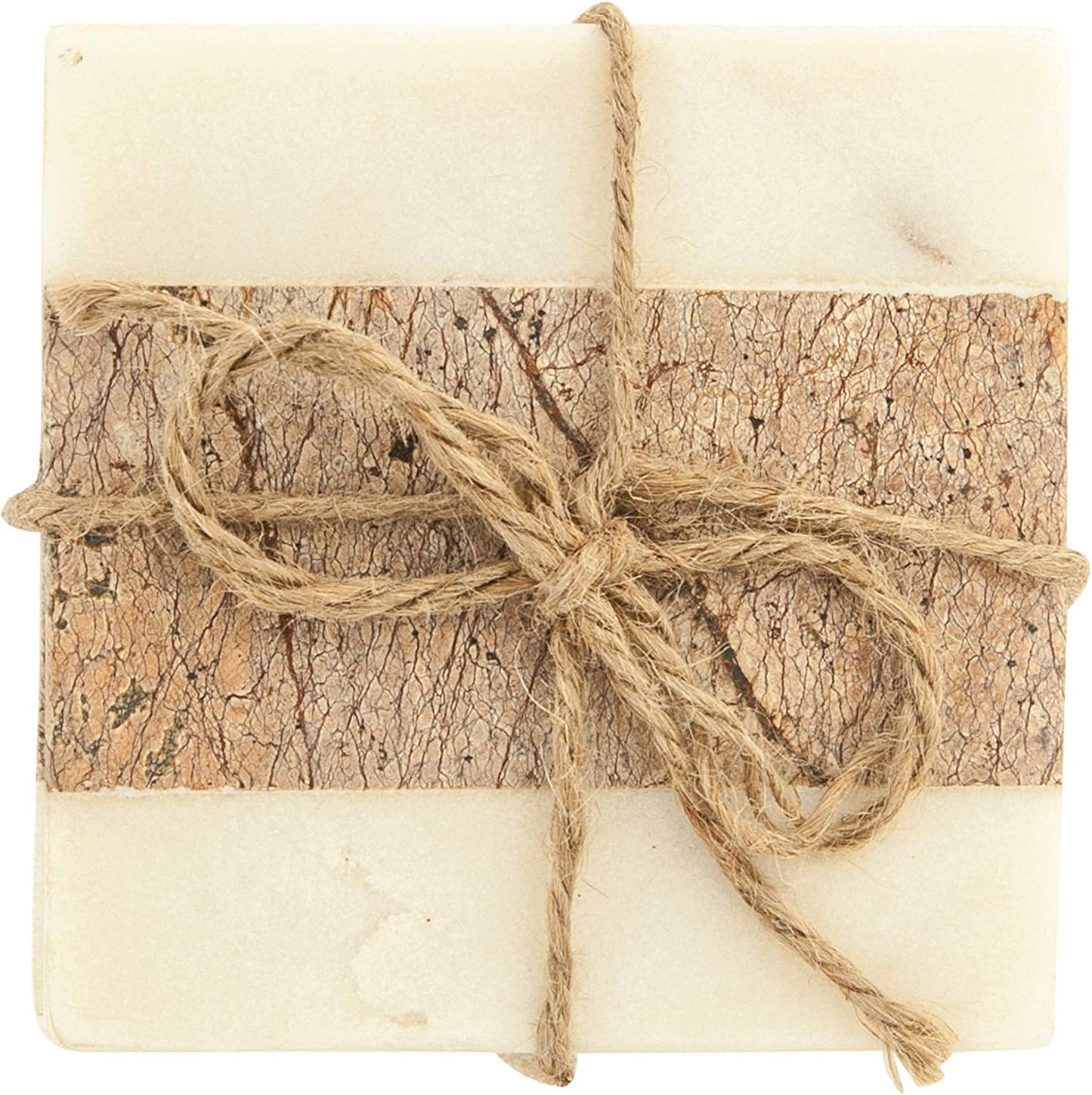 Square Marble Coasters / Set of 4