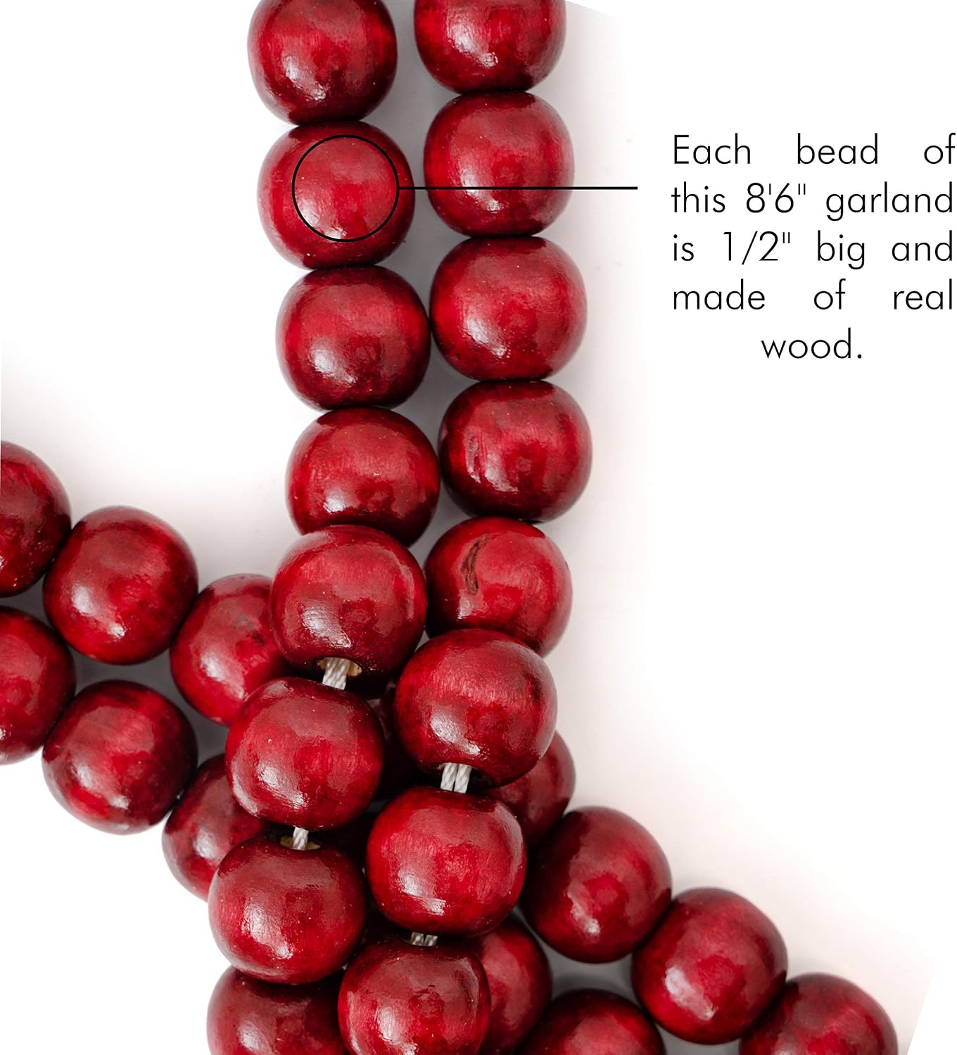 Wooden Christmas Garland Decorations