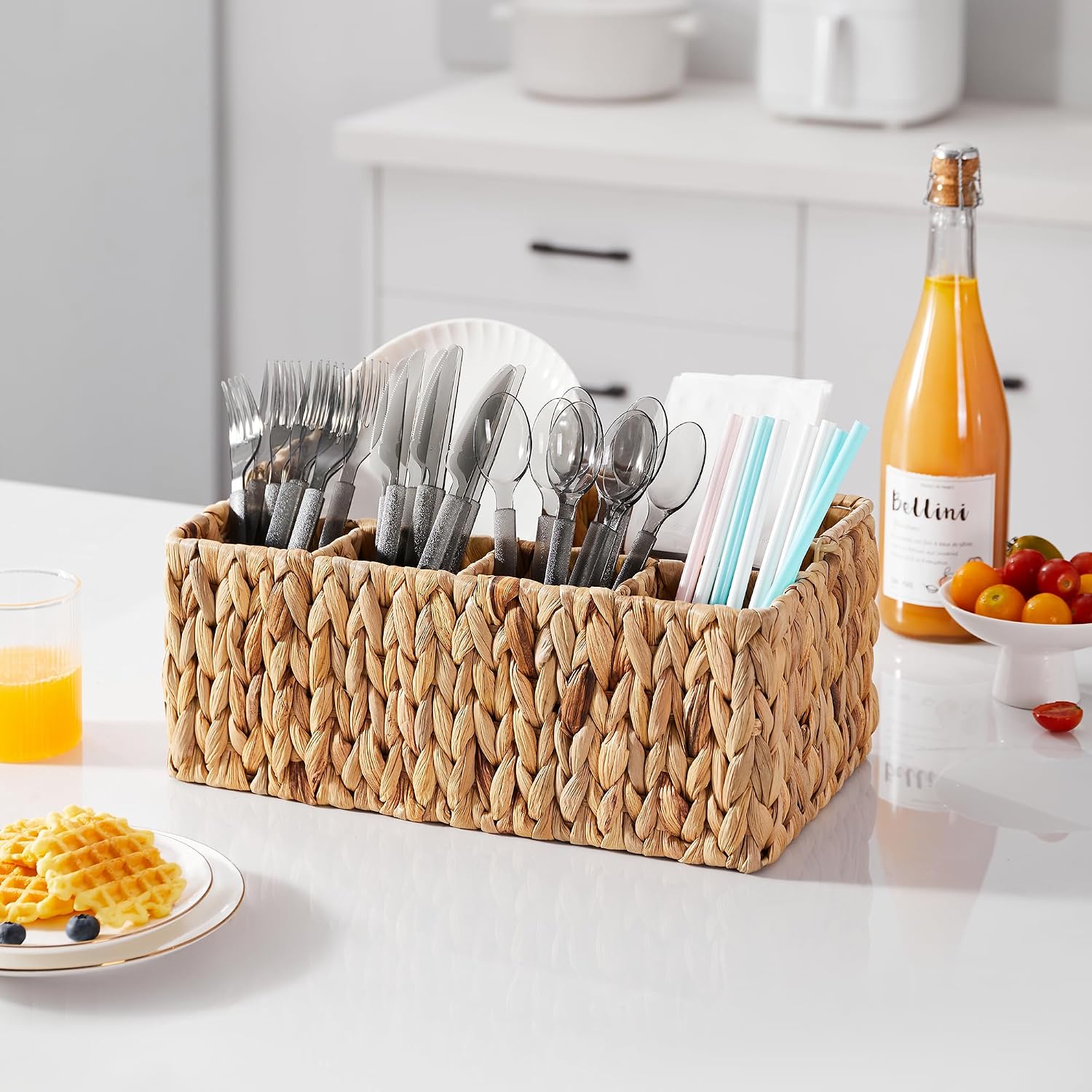 Utensil Basket / Cutlery Holder / Water Hyacinth