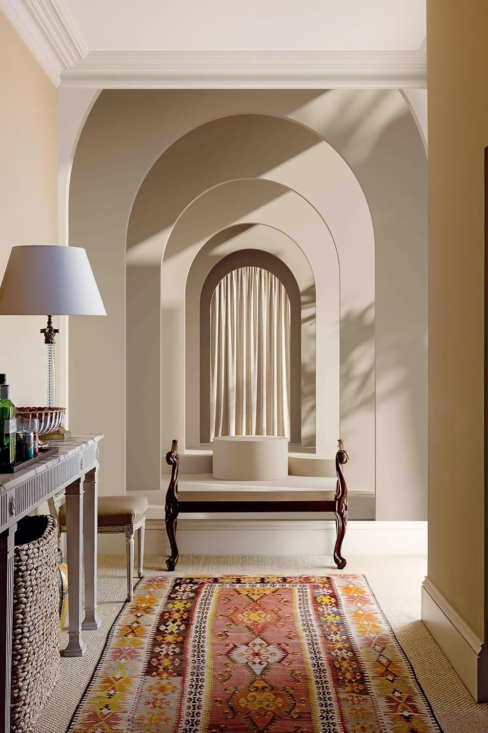3D Archway Wall Mural Peel and Stick Arch Door Mural Wallpaper Modern / 3d Door / 59" Wx 98" H