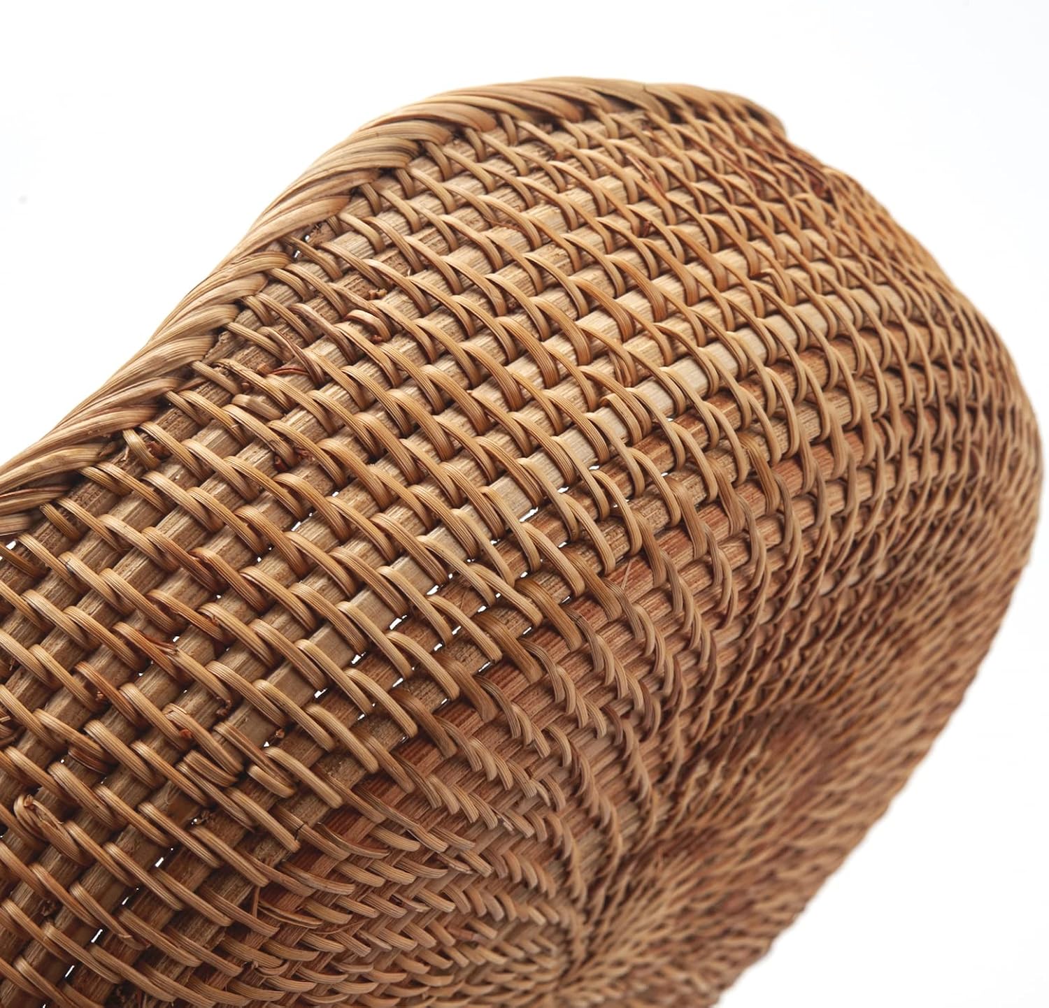 Rattan Bread Baskets Round Woven Fruit Bowls Key Holders Stackable / Wave / Natural / Set of 3