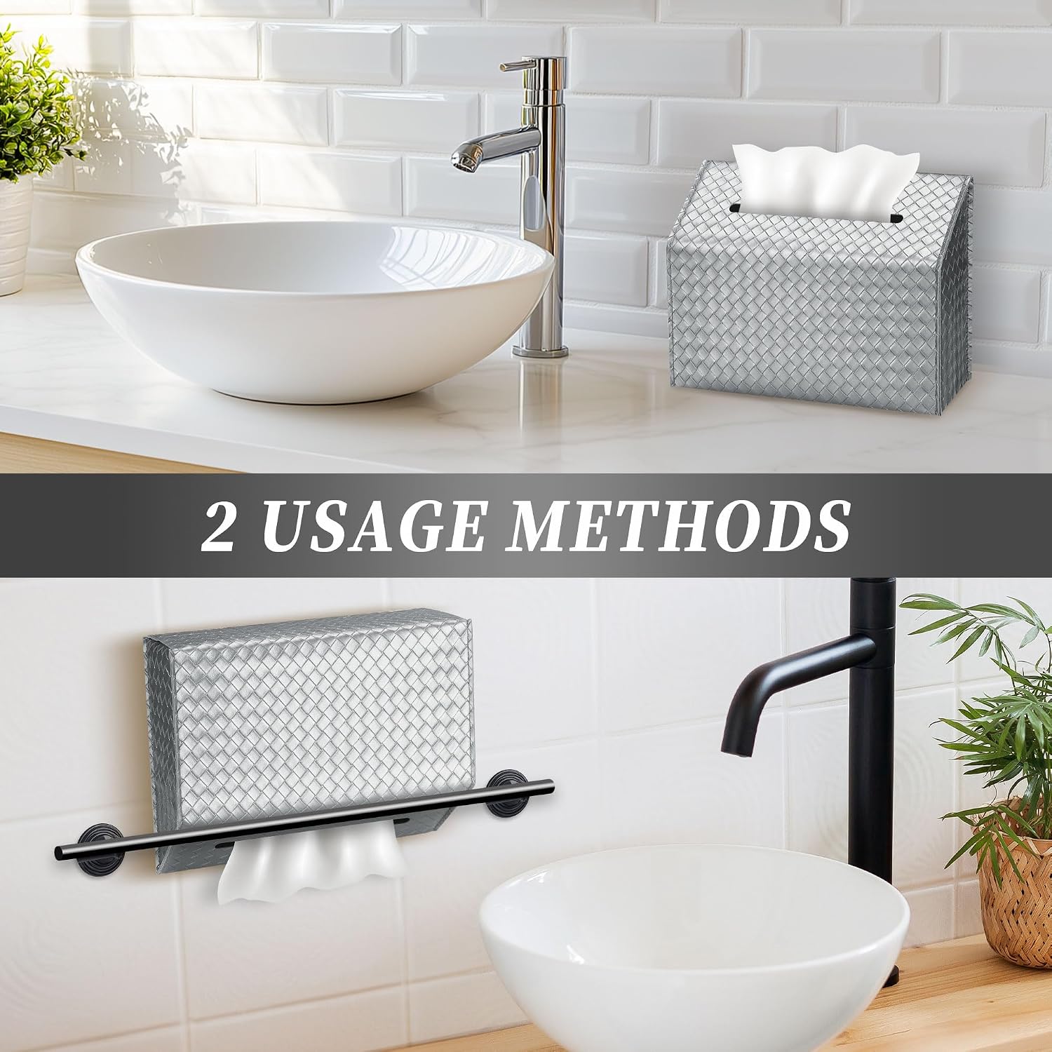 Versatile for Countertops and Towel Racks / Silver