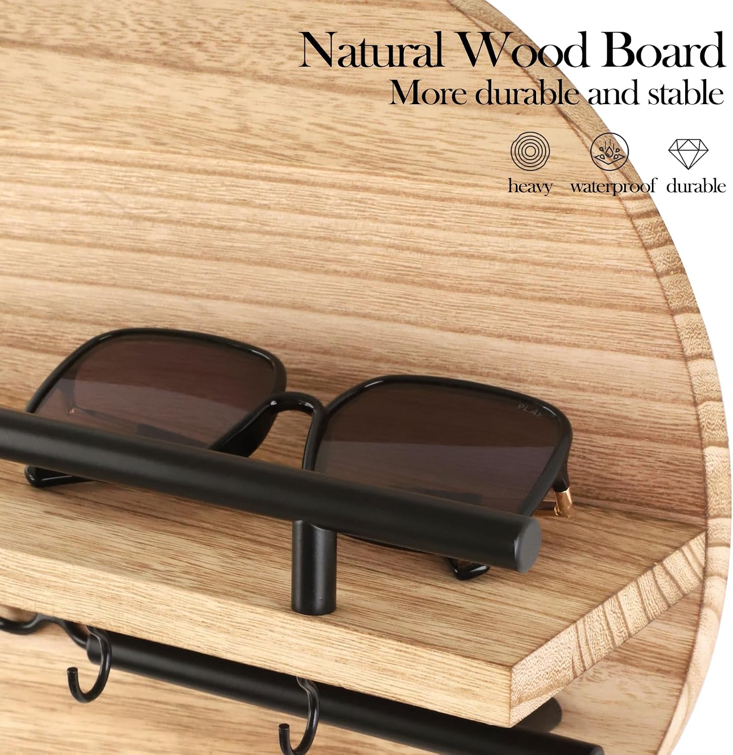 Wood Mail Organizer and Rack / Nature