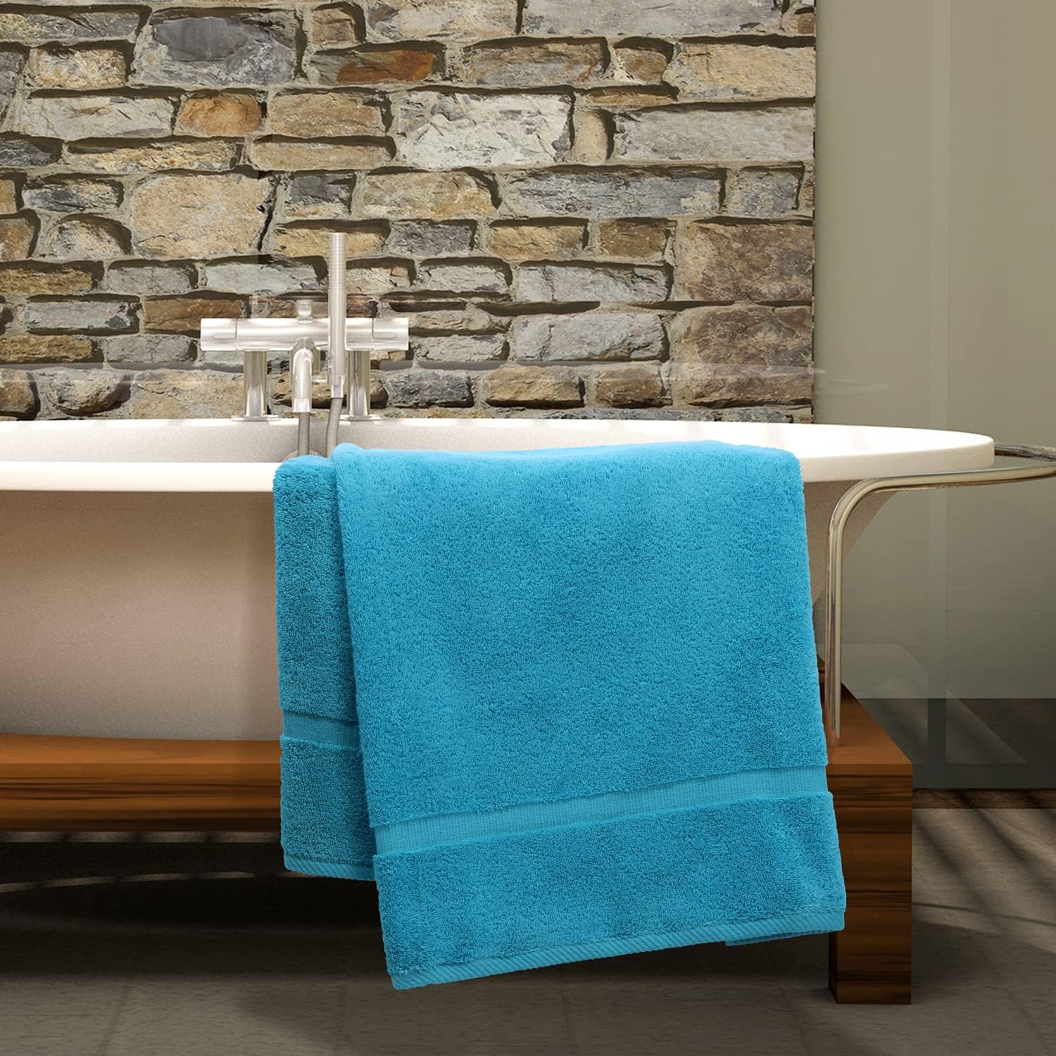 Luxury Hotel & Spa Collection Highly Absorbent, Quick Dry 100% Turkish Cotton 700 GSM, Eco Friendly Towel, for Bathroom