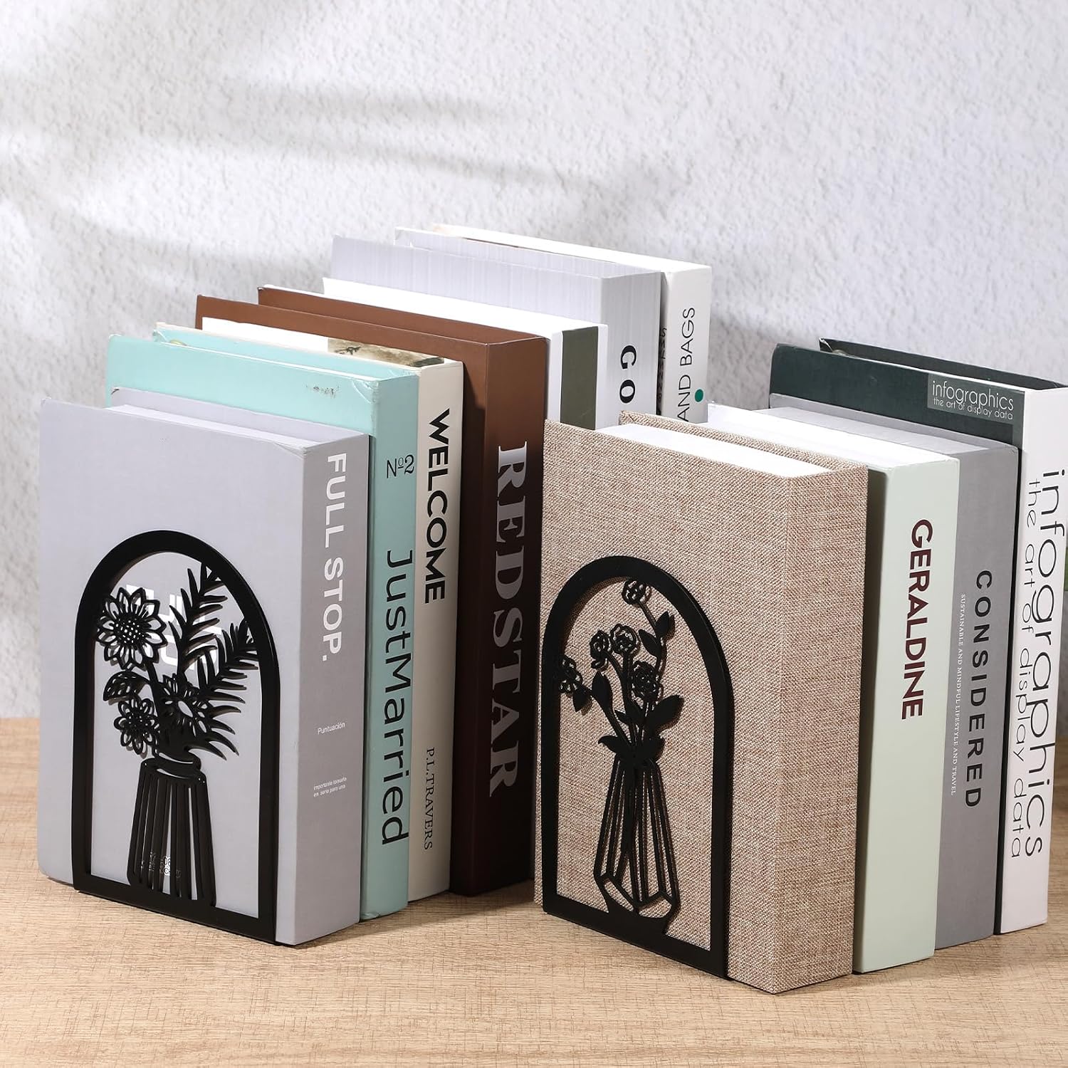 Metal Bookends / Shelf Holder